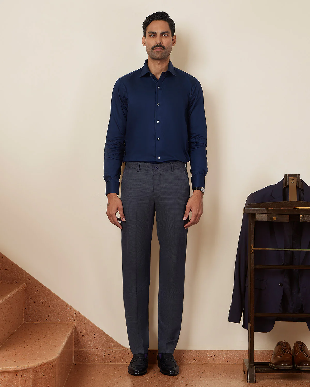 Navy Twill Shirt - Image 3