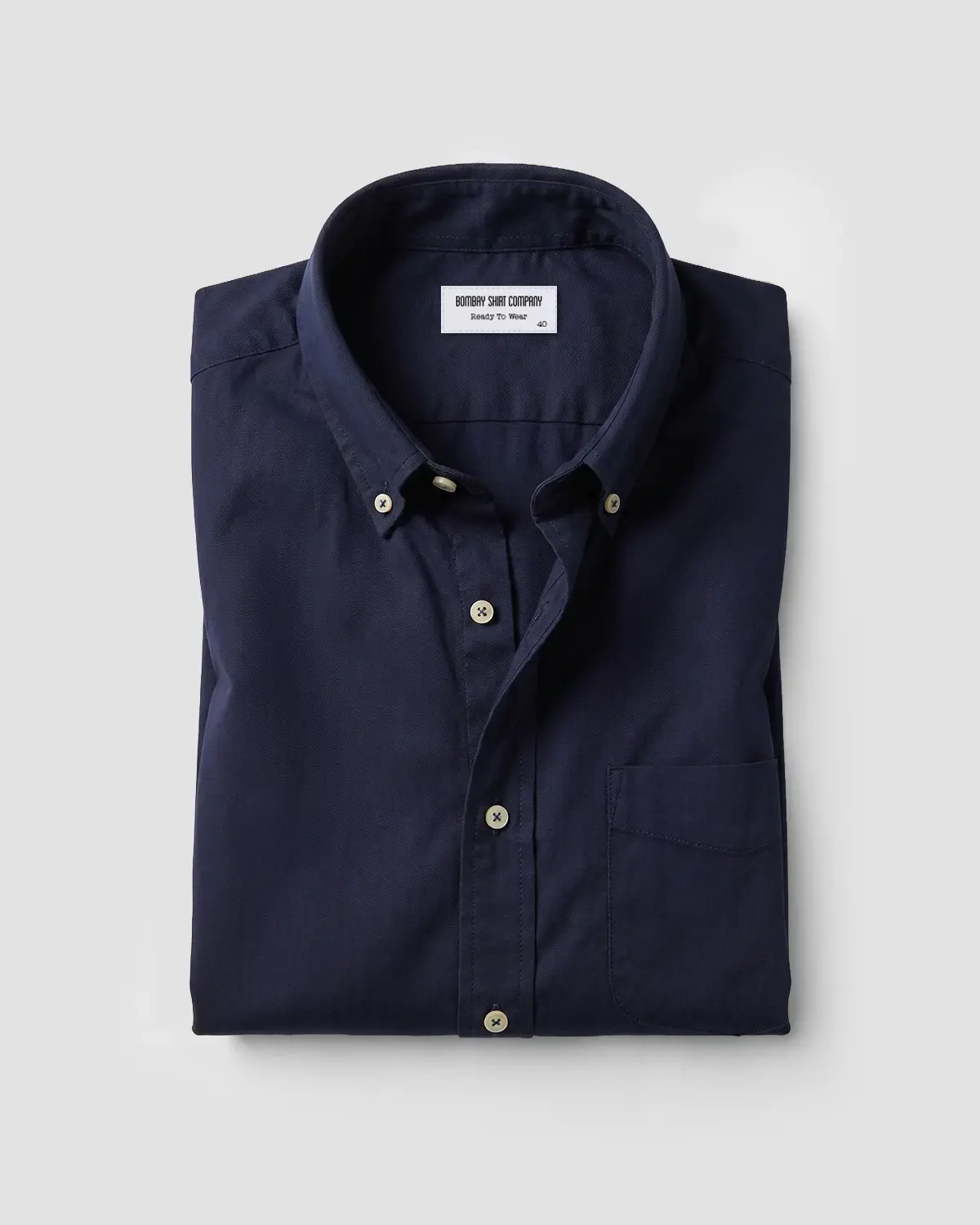 Navy Washed Twill Shirt - Image 2