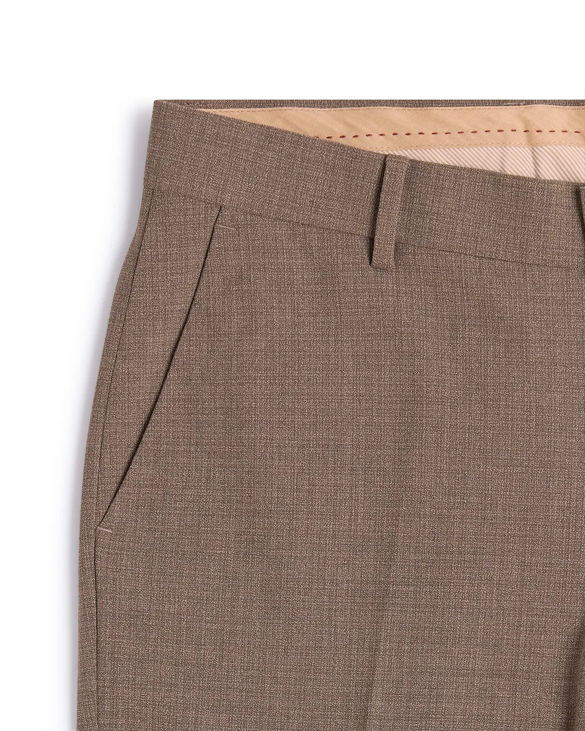 Novaire Self-Structured Stretch Dress Pants - Khaki - Image 4