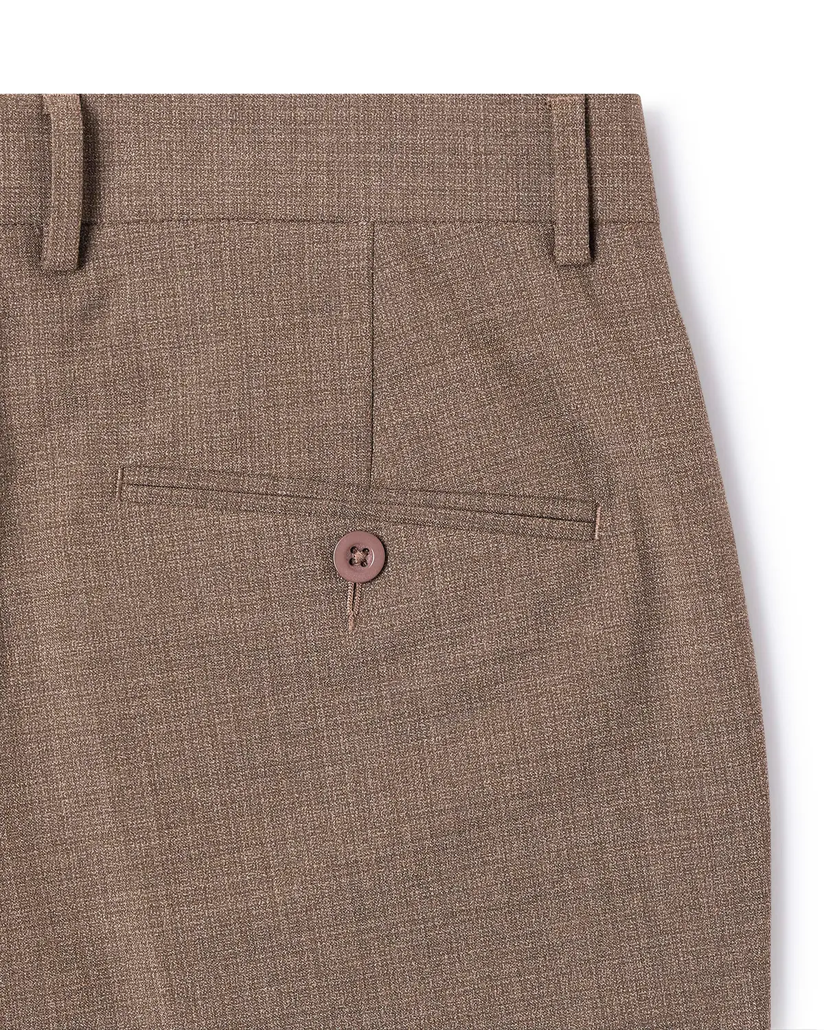 Novaire Self-Structured Stretch Dress Pants - Khaki - Image 5