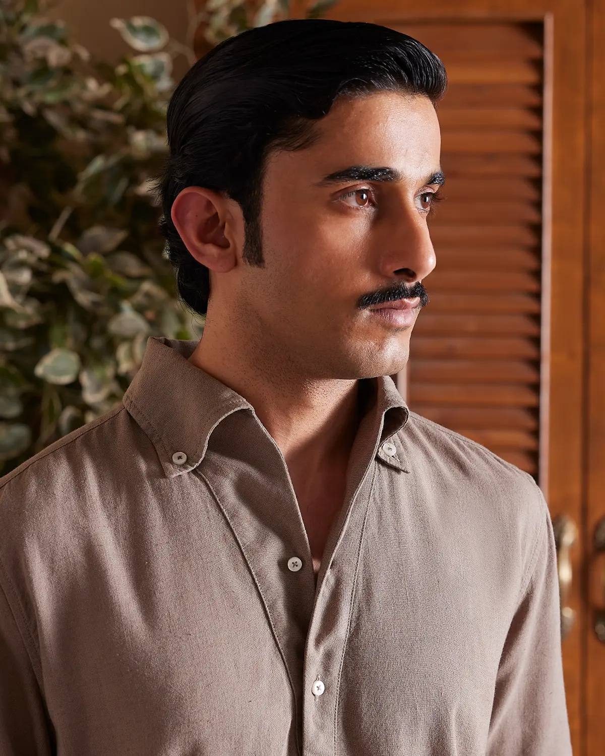 Olive Popover Kurta Shirt - Image 2
