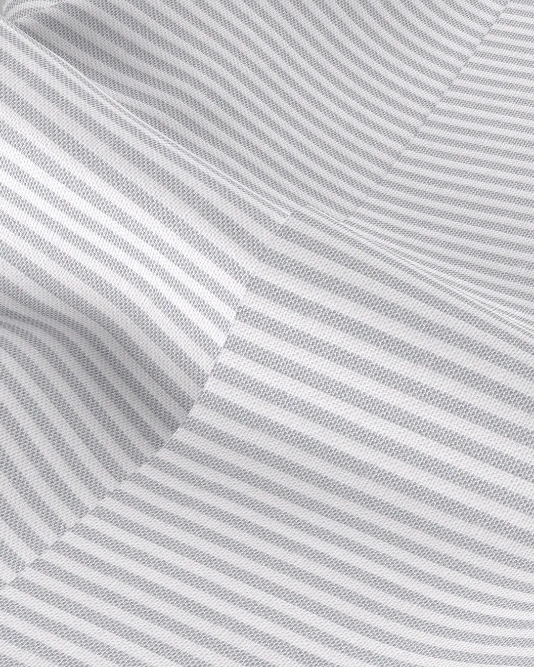 Oxford Striped Shirt - Light Grey