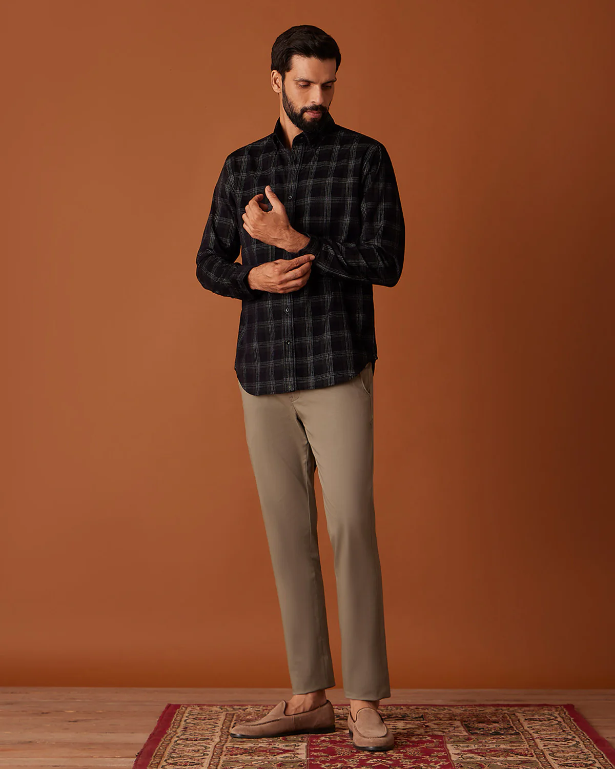 Pine Black & White Corduroy Checked Shirt - Image 5