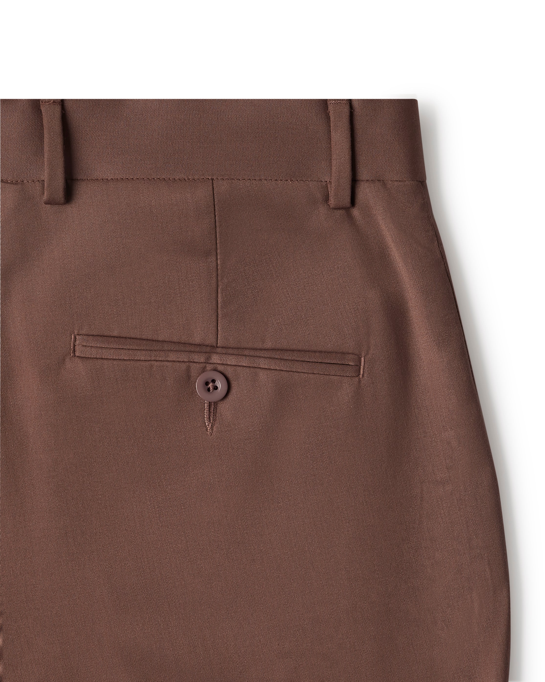 Primor Twill Dress Pants - Mud Brown - Image 5