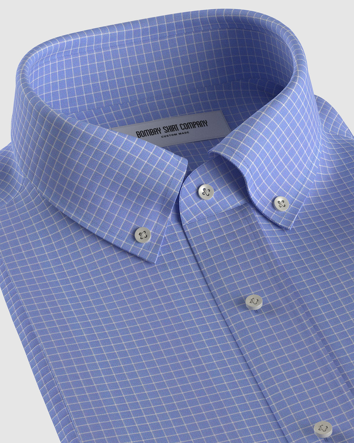 Ravensmere Twill Checked Shirt - Blue & White