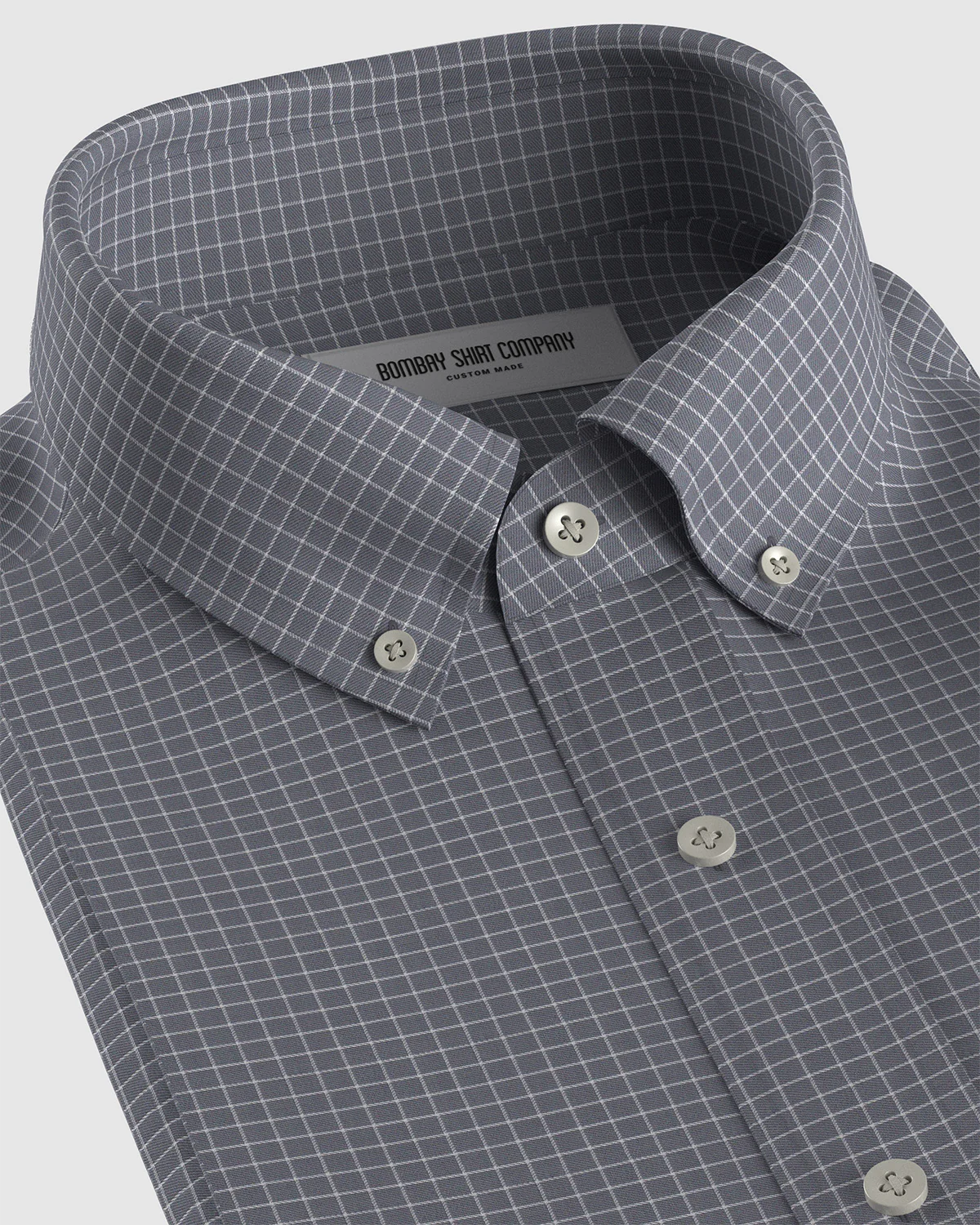 Ravensmere Twill Checked Shirt - Grey & White