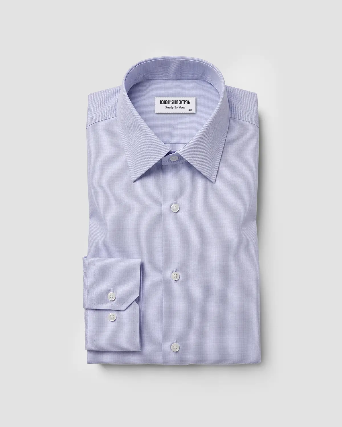 Reid & Taylor Light Blue Textured Dobby Shirt
