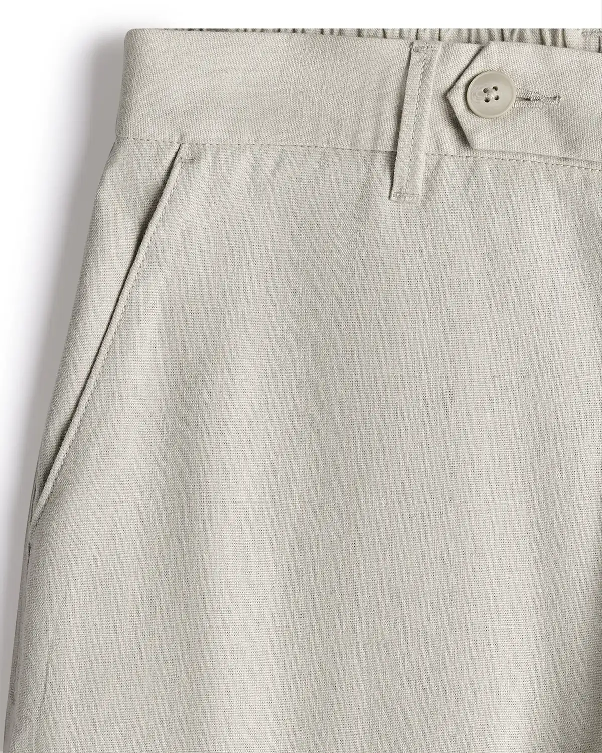Seascape Linen Relaxed Pants - Beige - Image 4