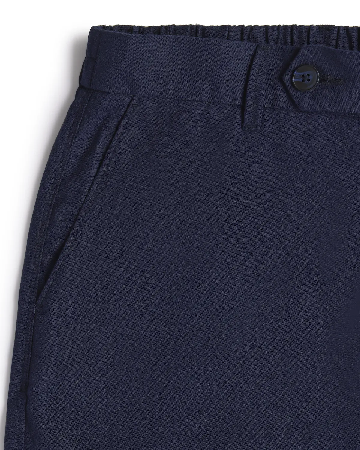 Seascape Linen Relaxed Pants - Navy - Image 3