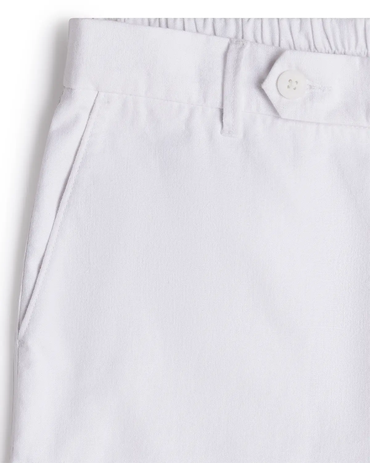 Seascape Linen Relaxed Pants - White - Image 4