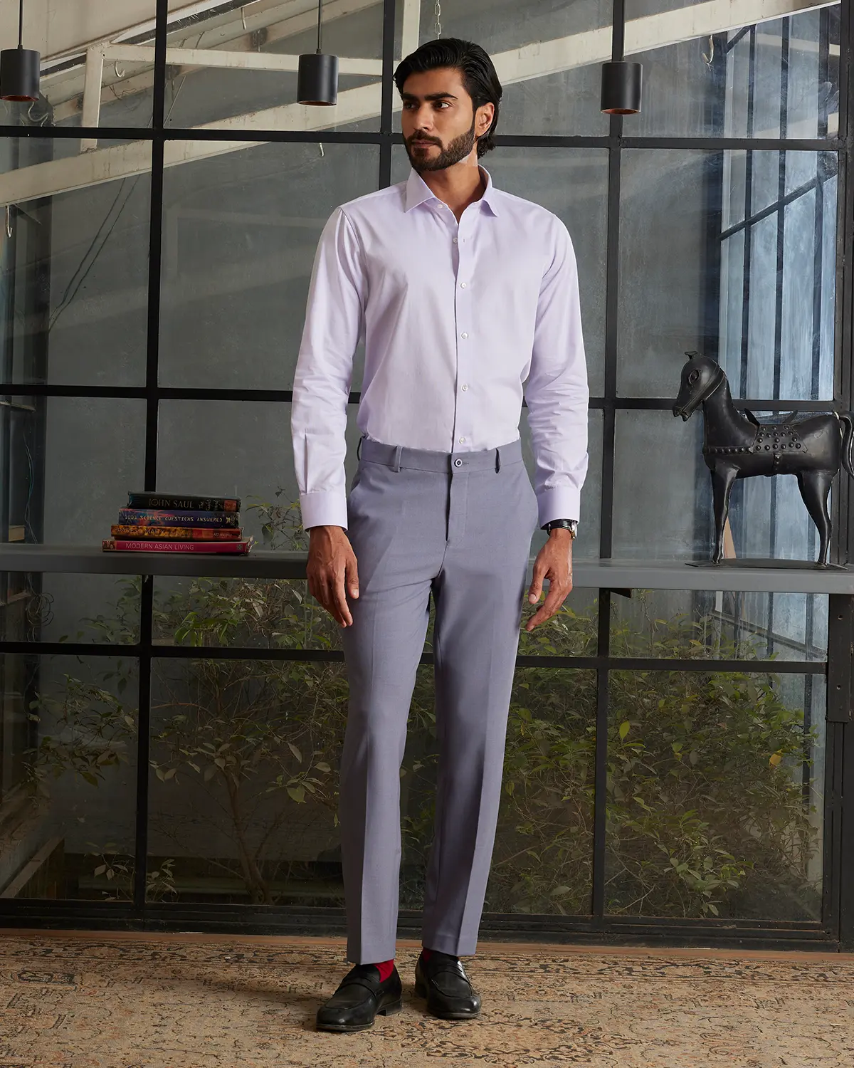 Serenor 4-way Stretch Dress Pants - Blue - Image 3
