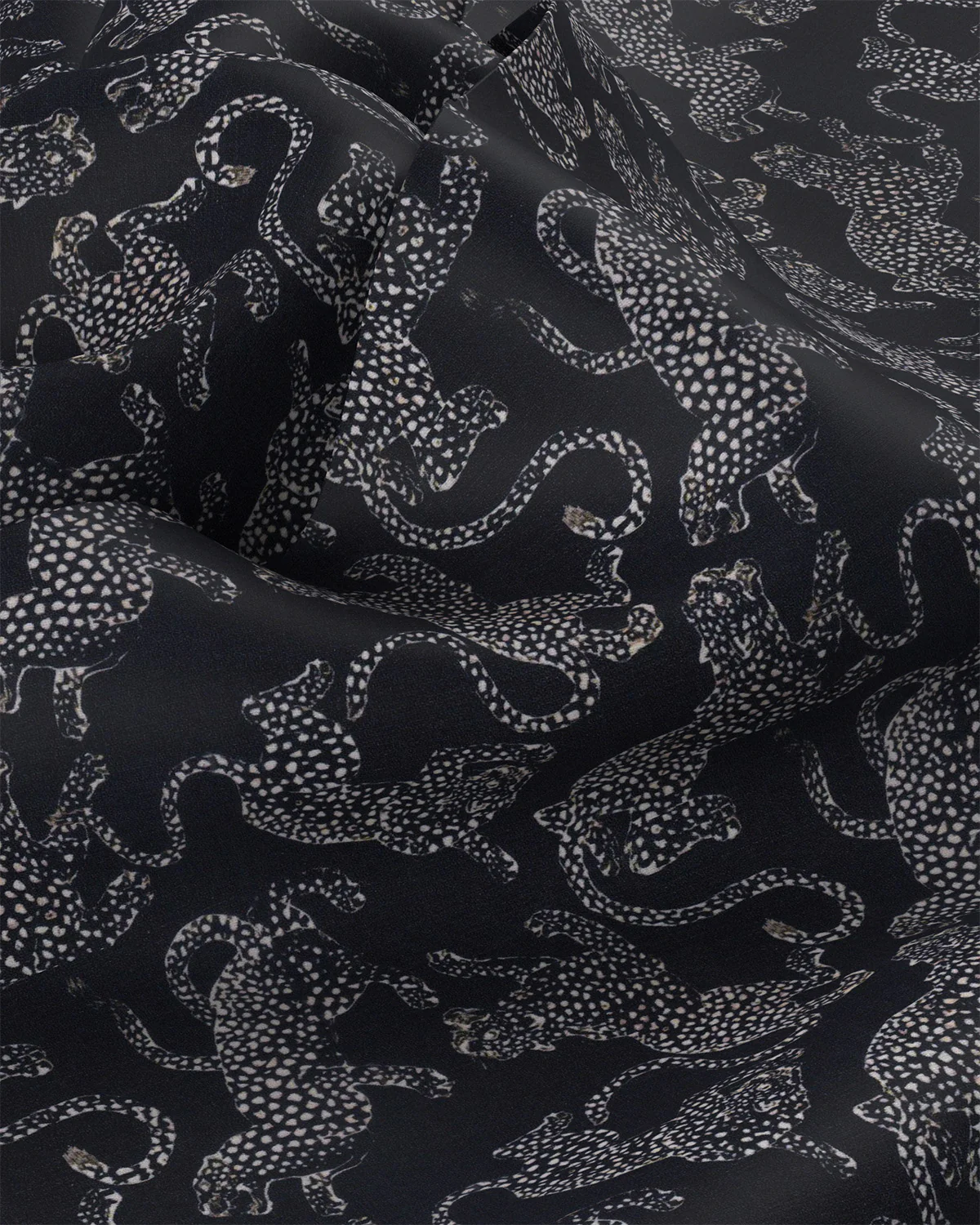 Shadowcat Cotton Silk Printed Shirt - Black & White - Image 3