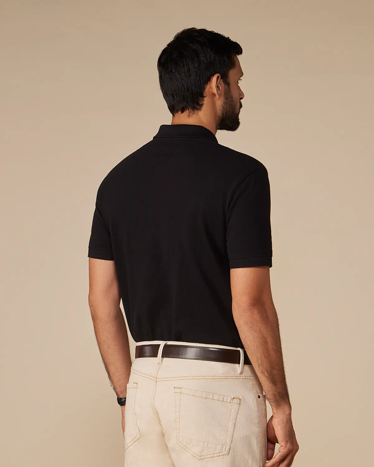 Signature Classic Button Polo - Black - Image 3