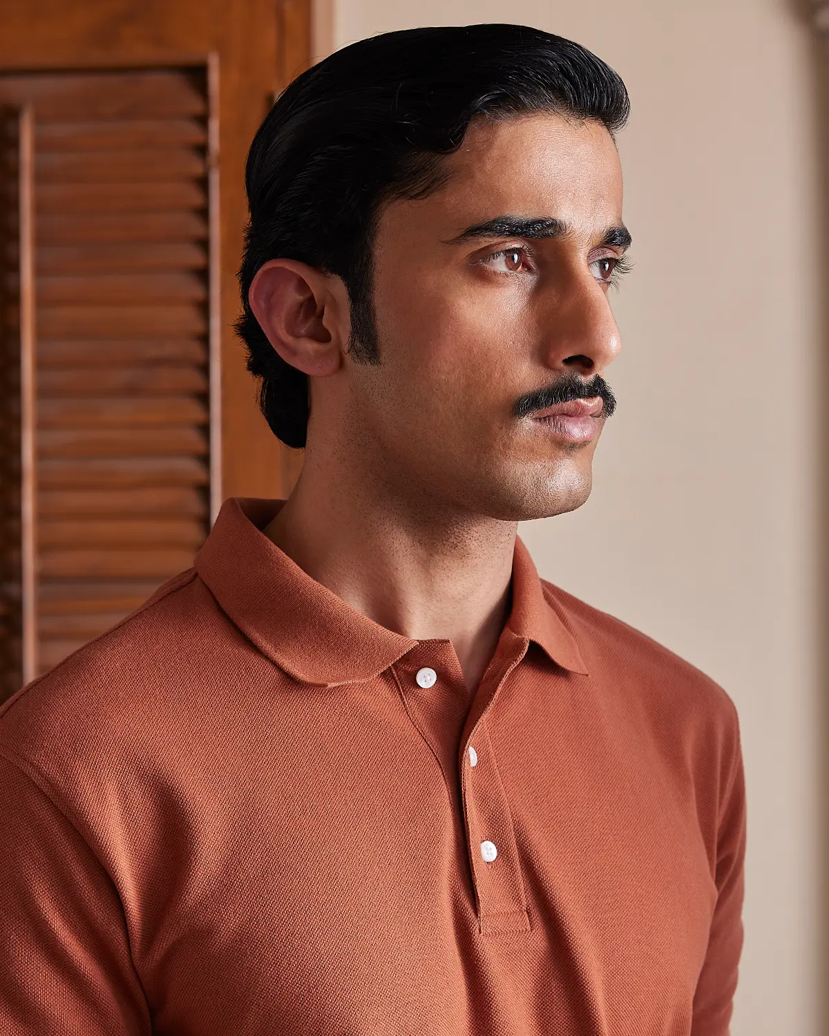 Signature Classic Button Polo - Caramel - Image 2