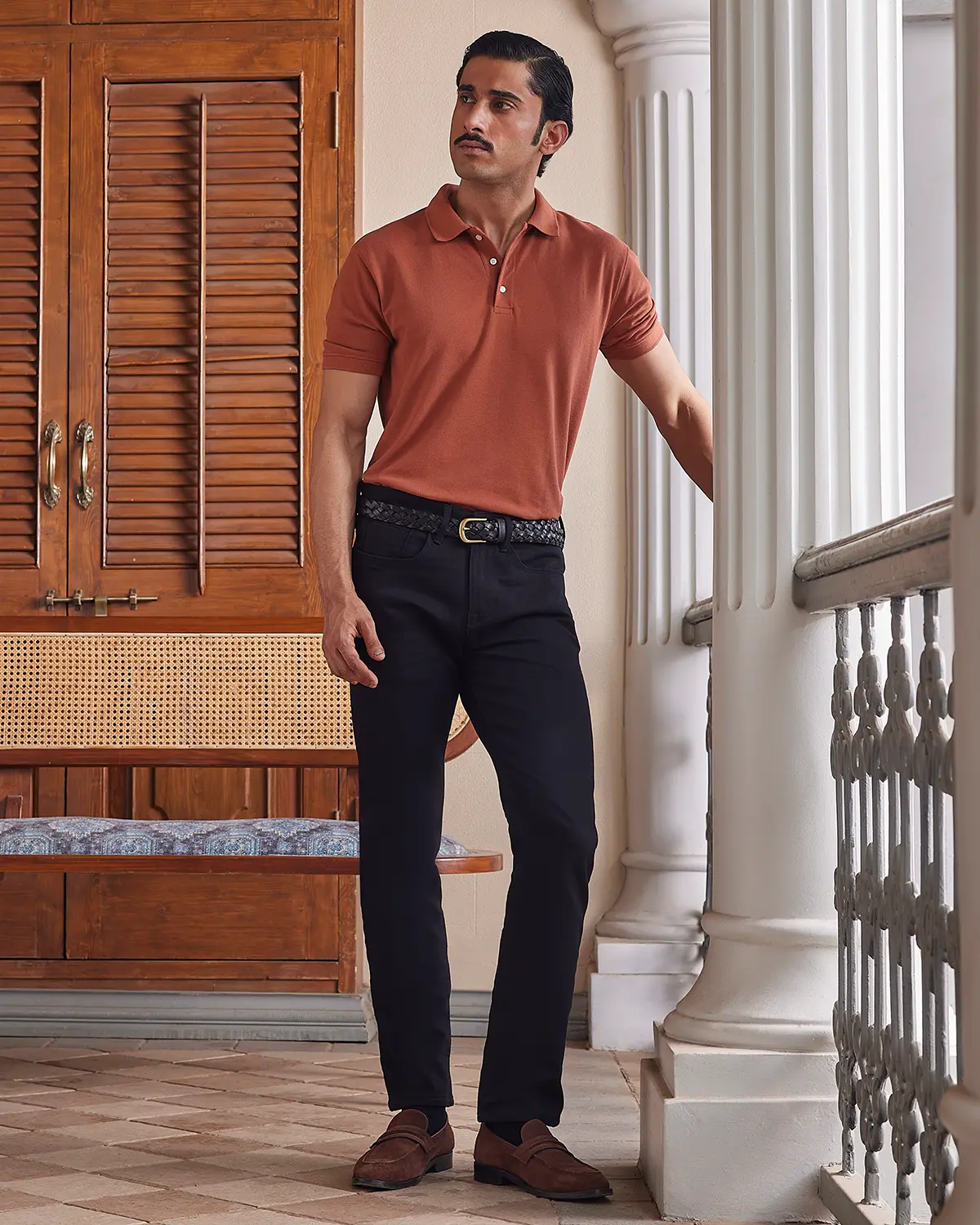 Signature Classic Button Polo - Caramel - Image 4