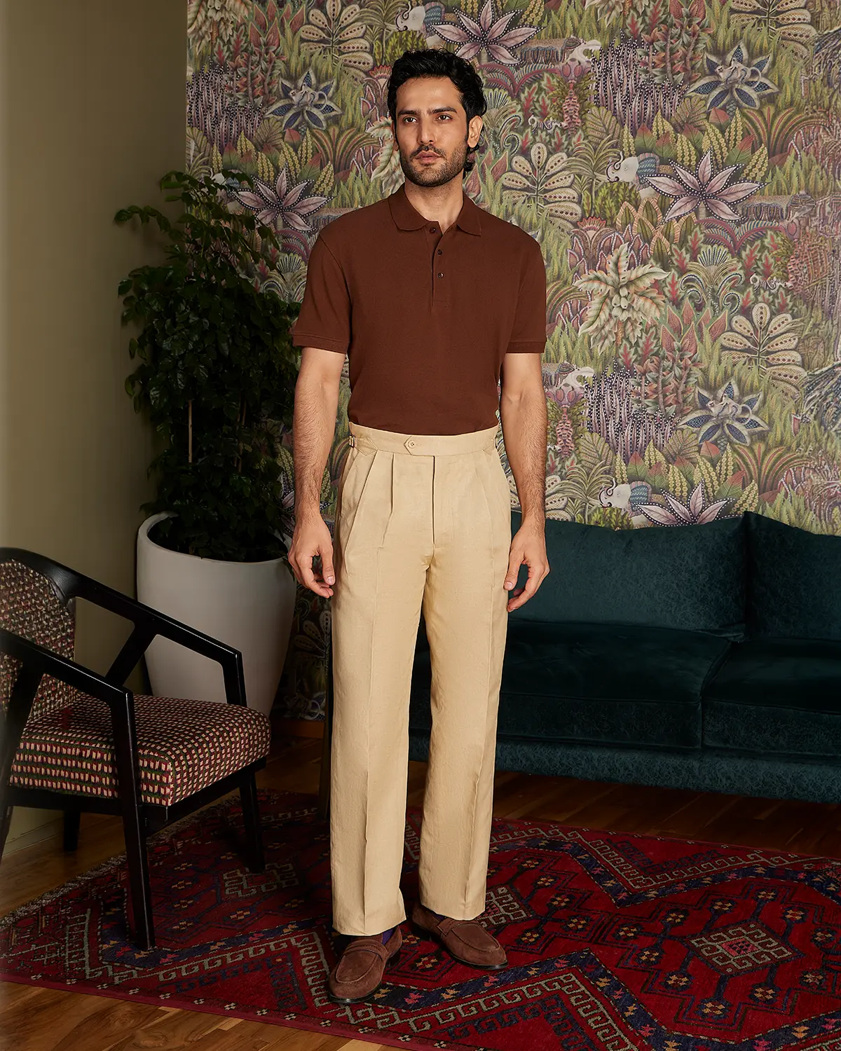 Signature Classic Button Polo - Chocolate Brown - Image 5