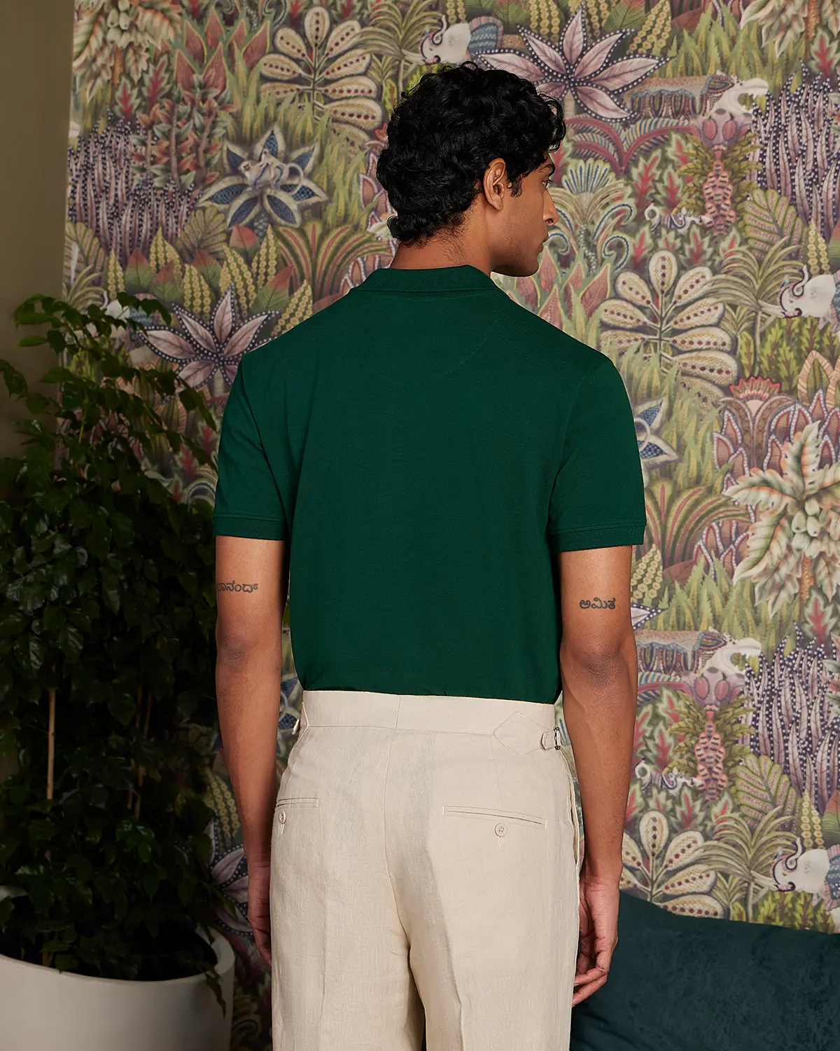 Signature Classic Button Polo - Forest Green - Image 2
