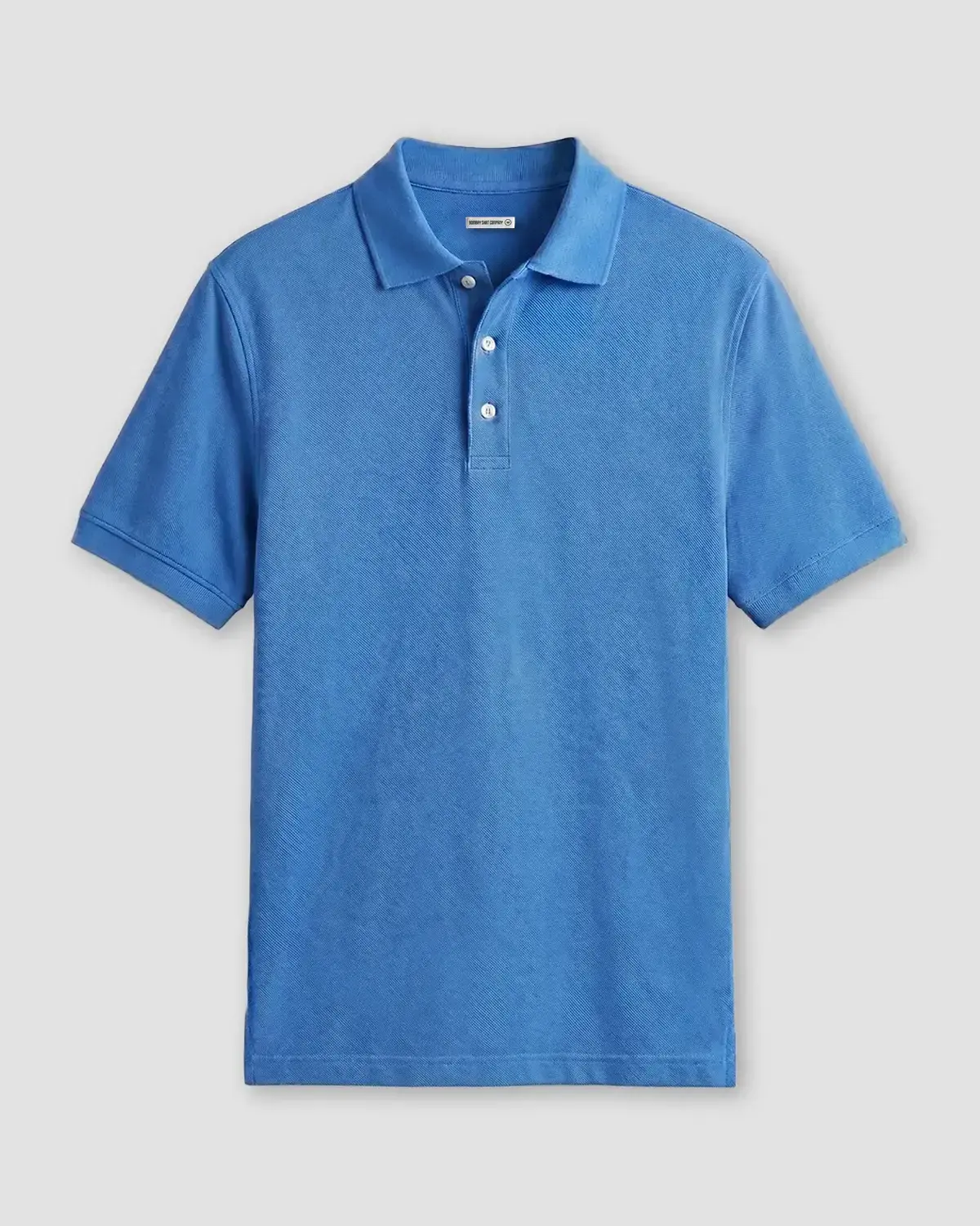 Signature Classic Button Polo - Fresh Blue