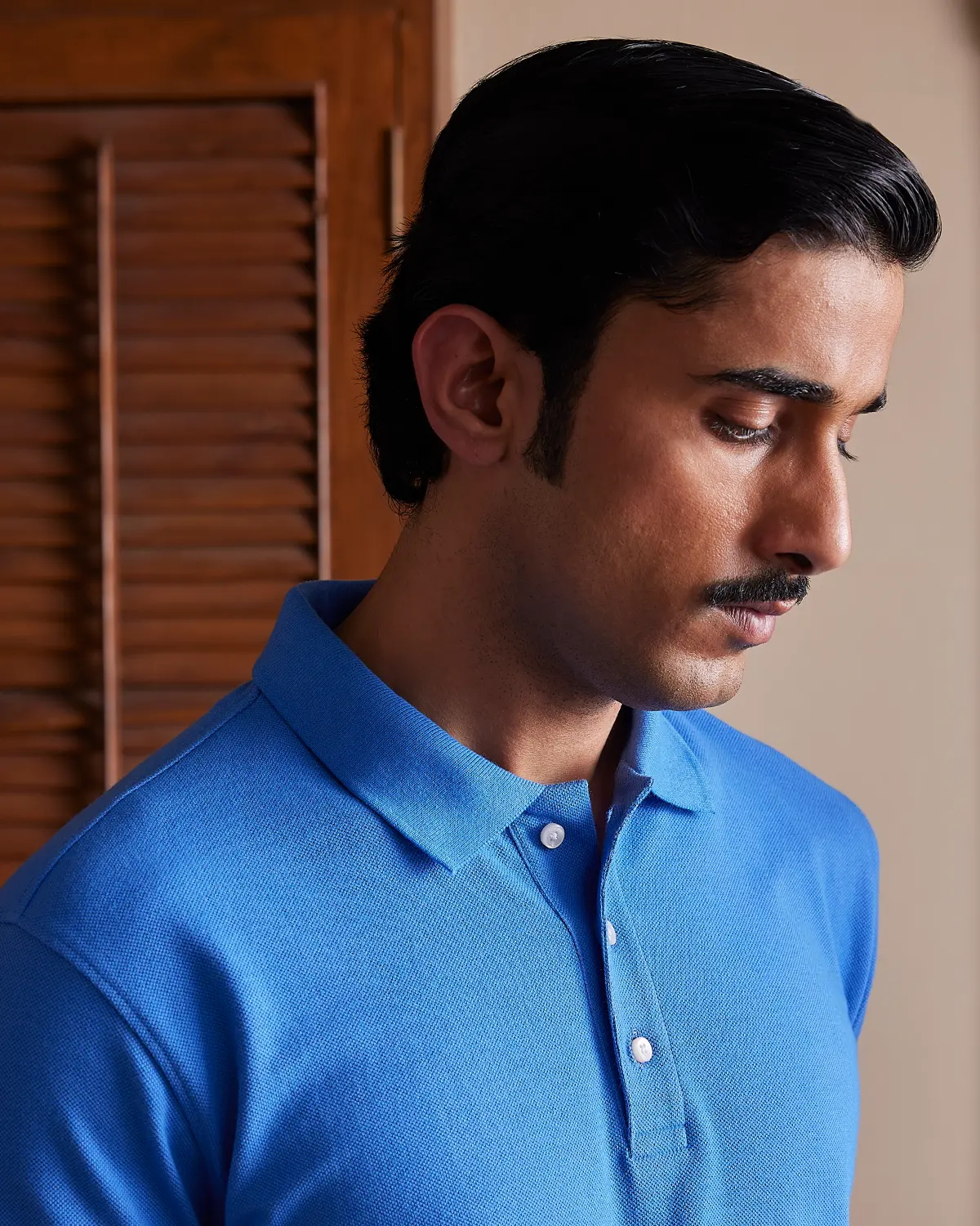 Signature Classic Button Polo - Fresh Blue - Image 3