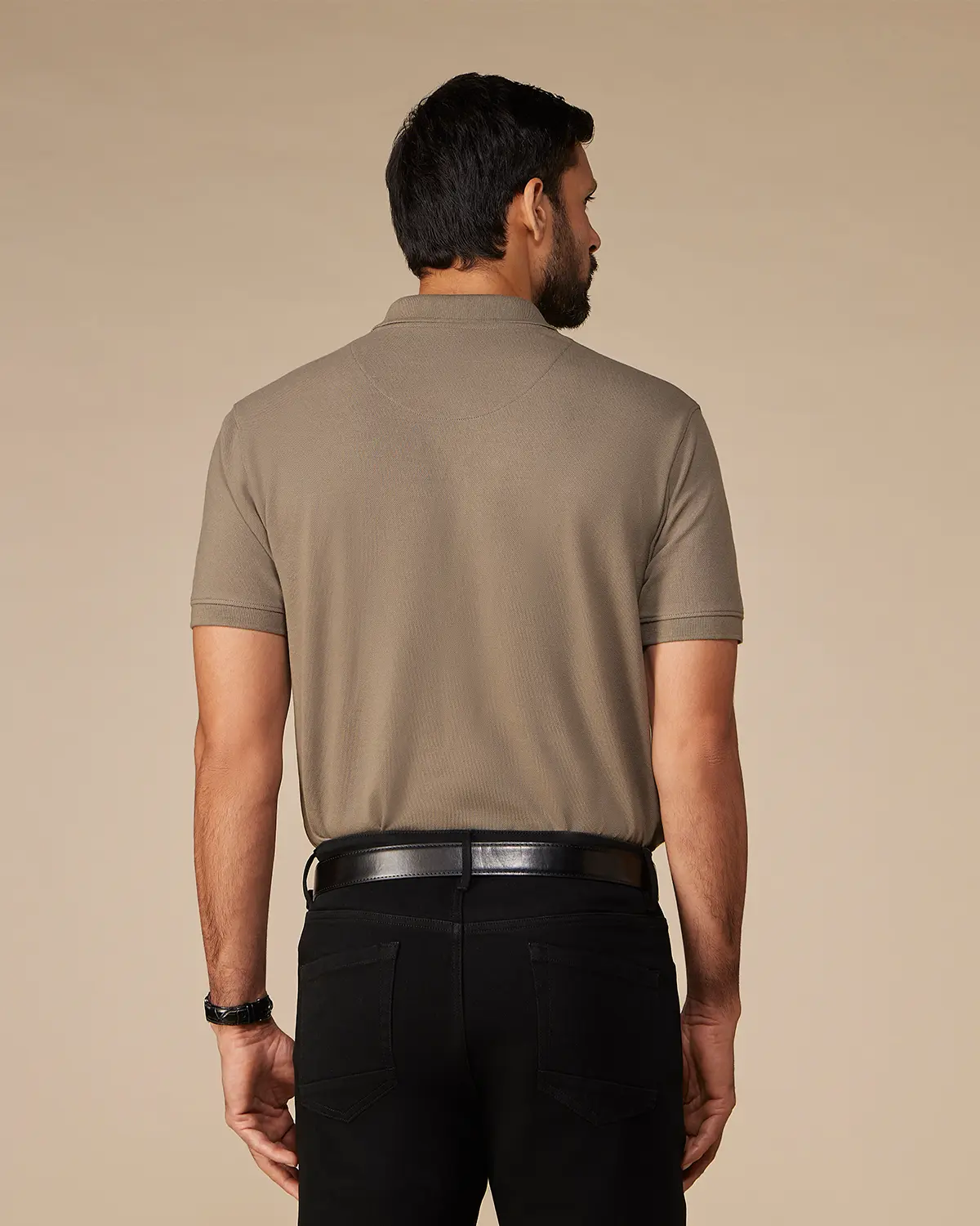 Signature Classic Button Polo - Olive - Image 3