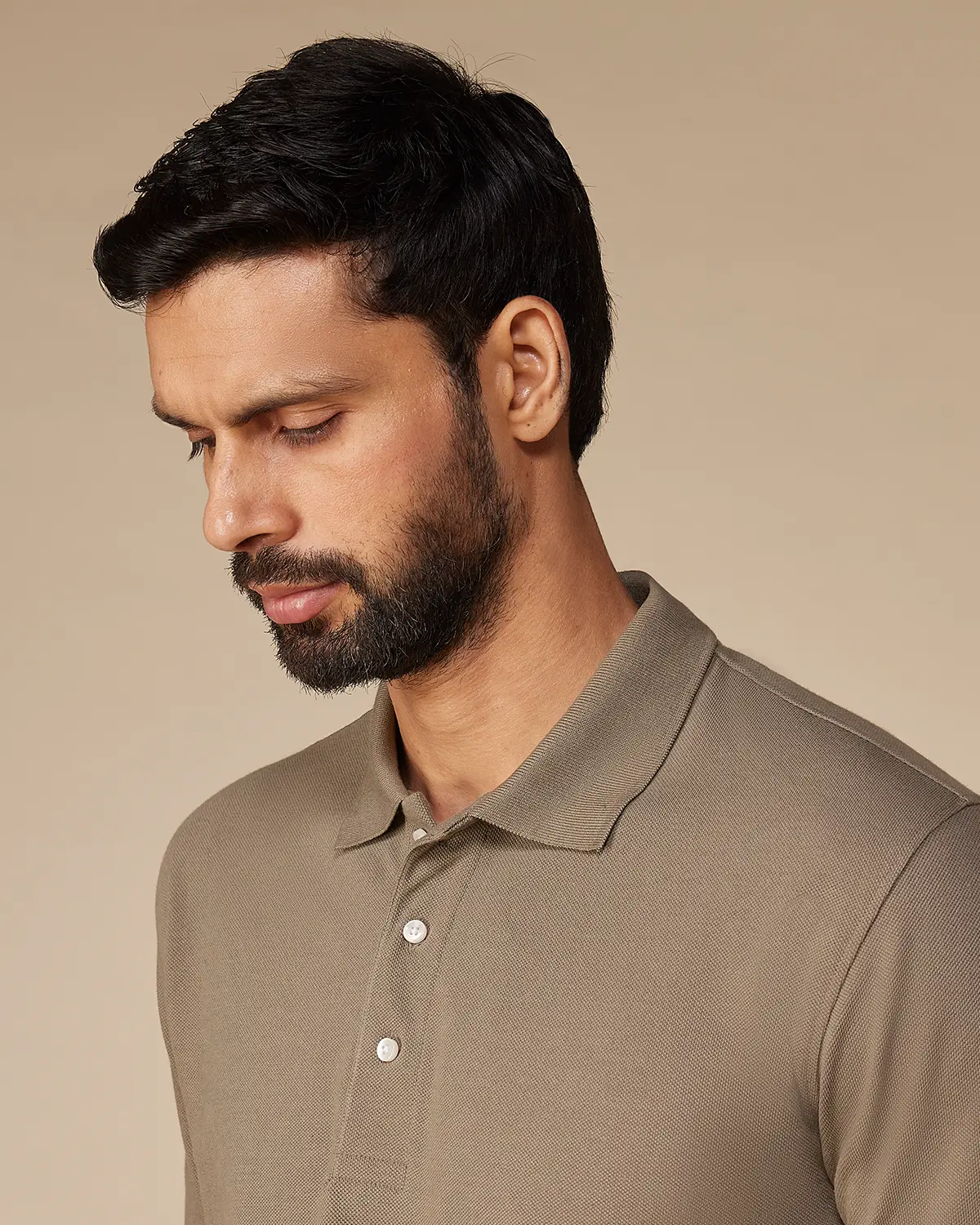 Signature Classic Button Polo - Olive - Image 4