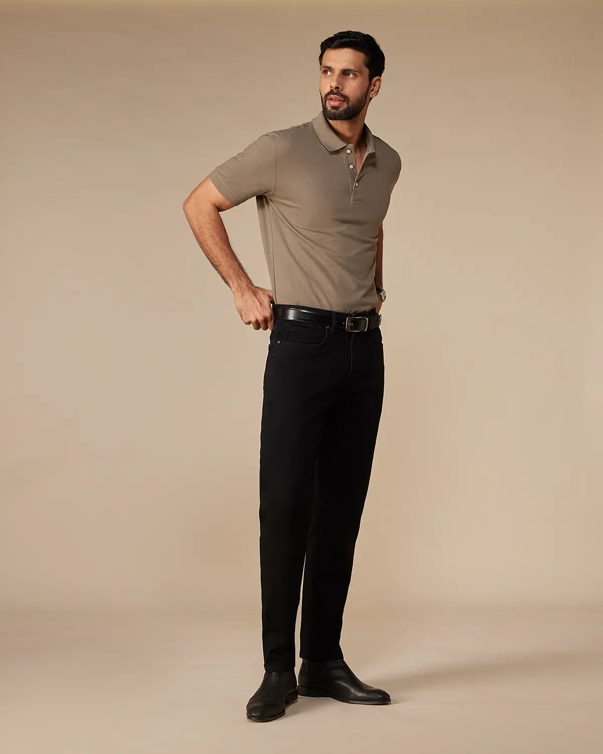 Signature Classic Button Polo - Olive - Image 5