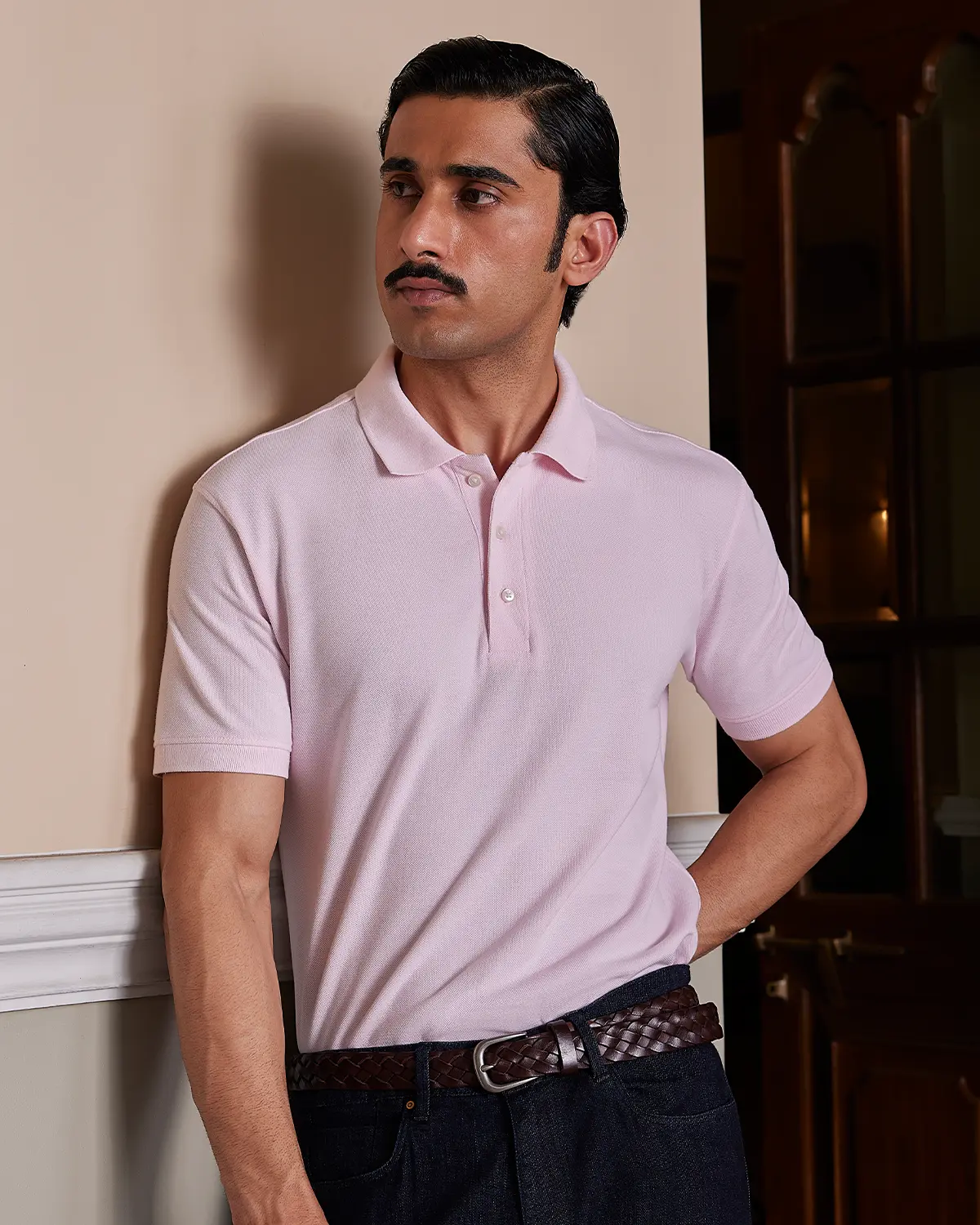 Signature Classic Button Polo - Pink