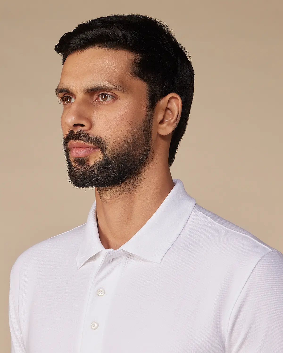 Signature Classic Button Polo - White - Image 3