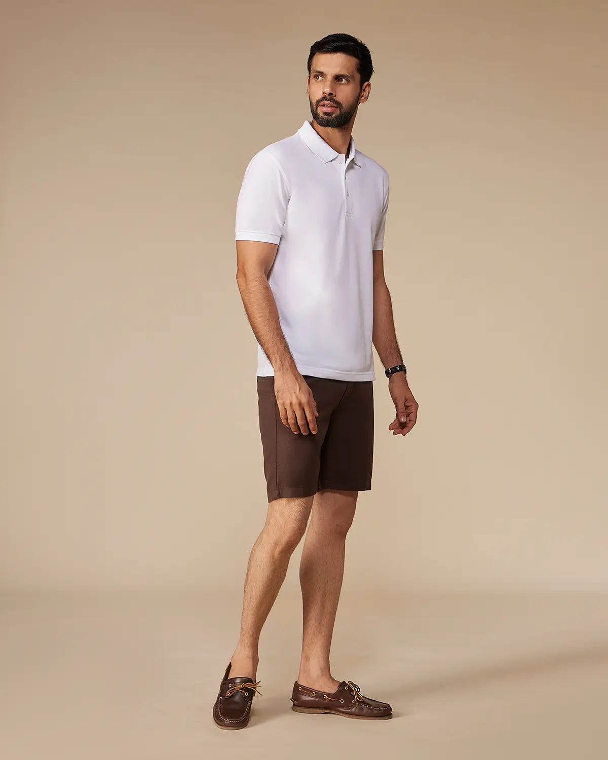 Signature Classic Button Polo - White - Image 4
