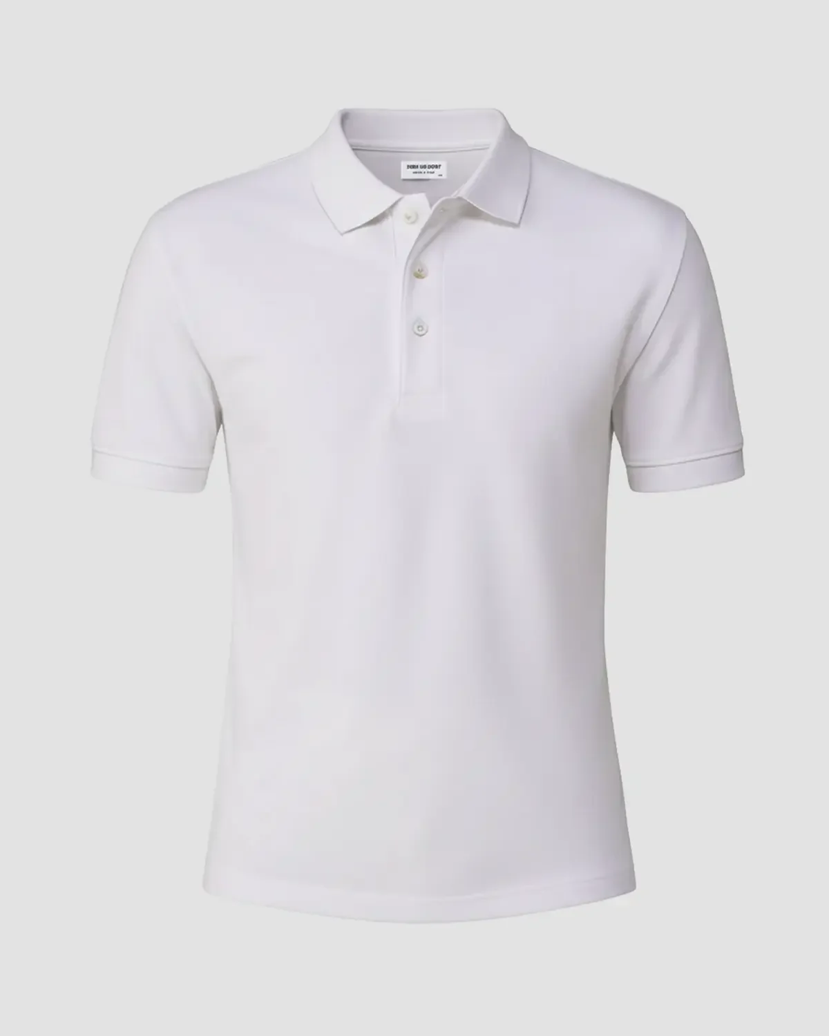 Signature Classic Button Polo - White - Image 6