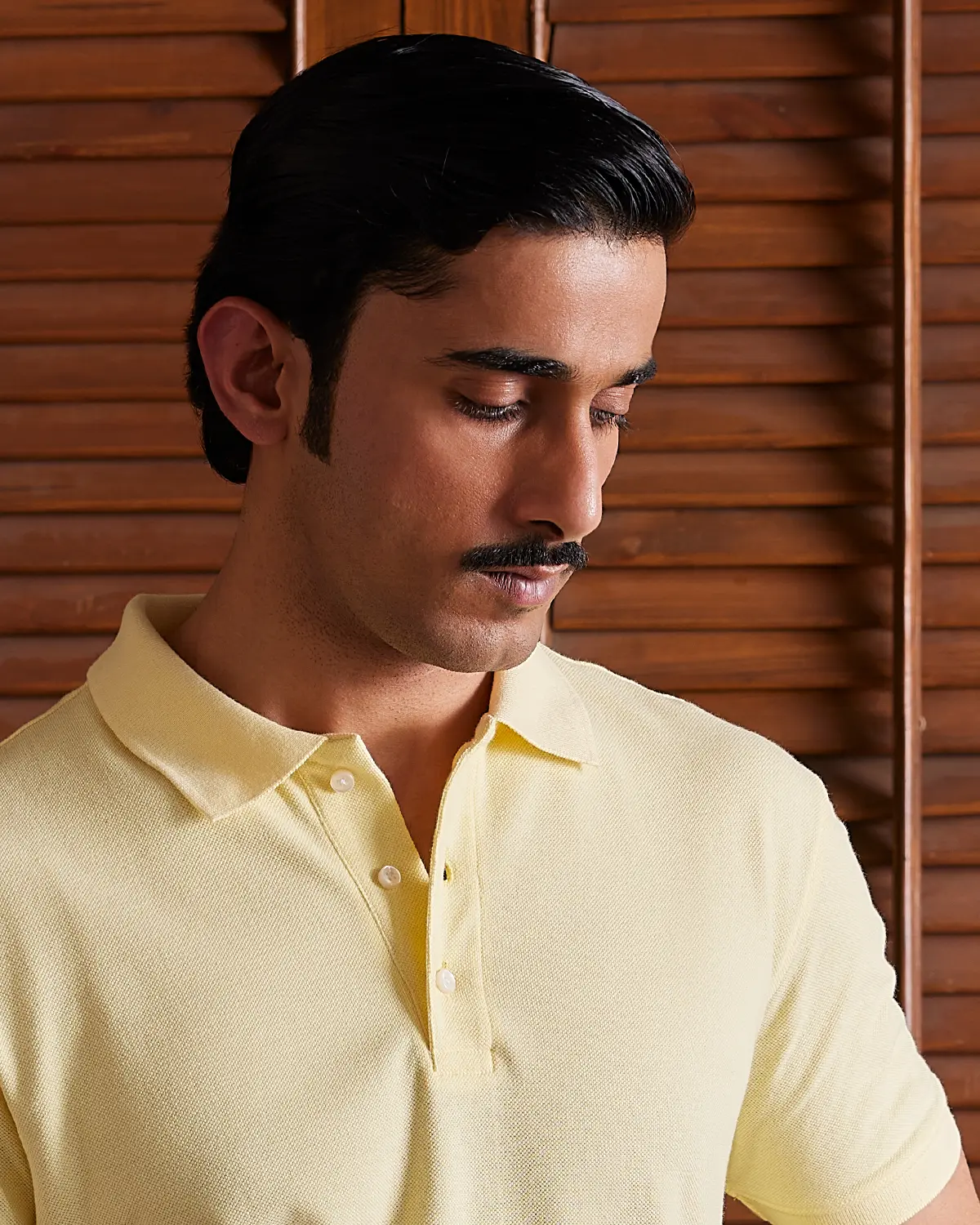 Signature Classic Button Polo - Yellow - Image 3