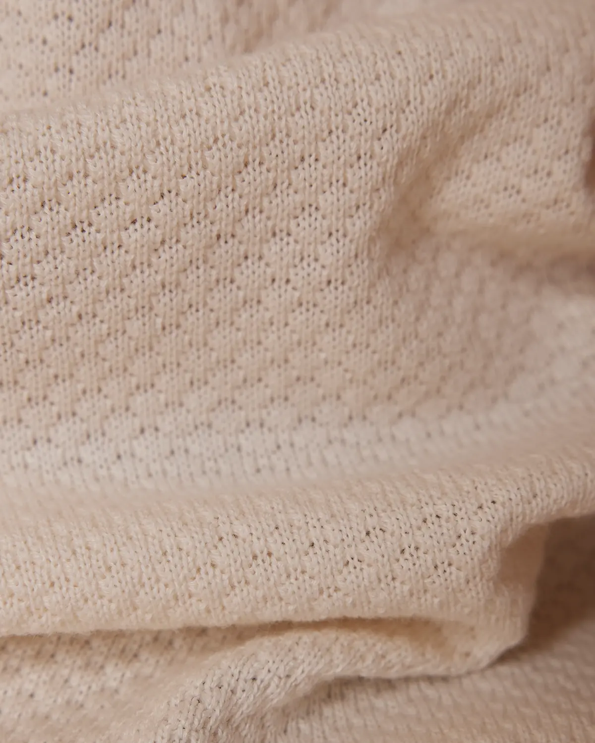 Signature Flat Knit Jacquard Johnny Polo - Ecru & Brown - Image 5