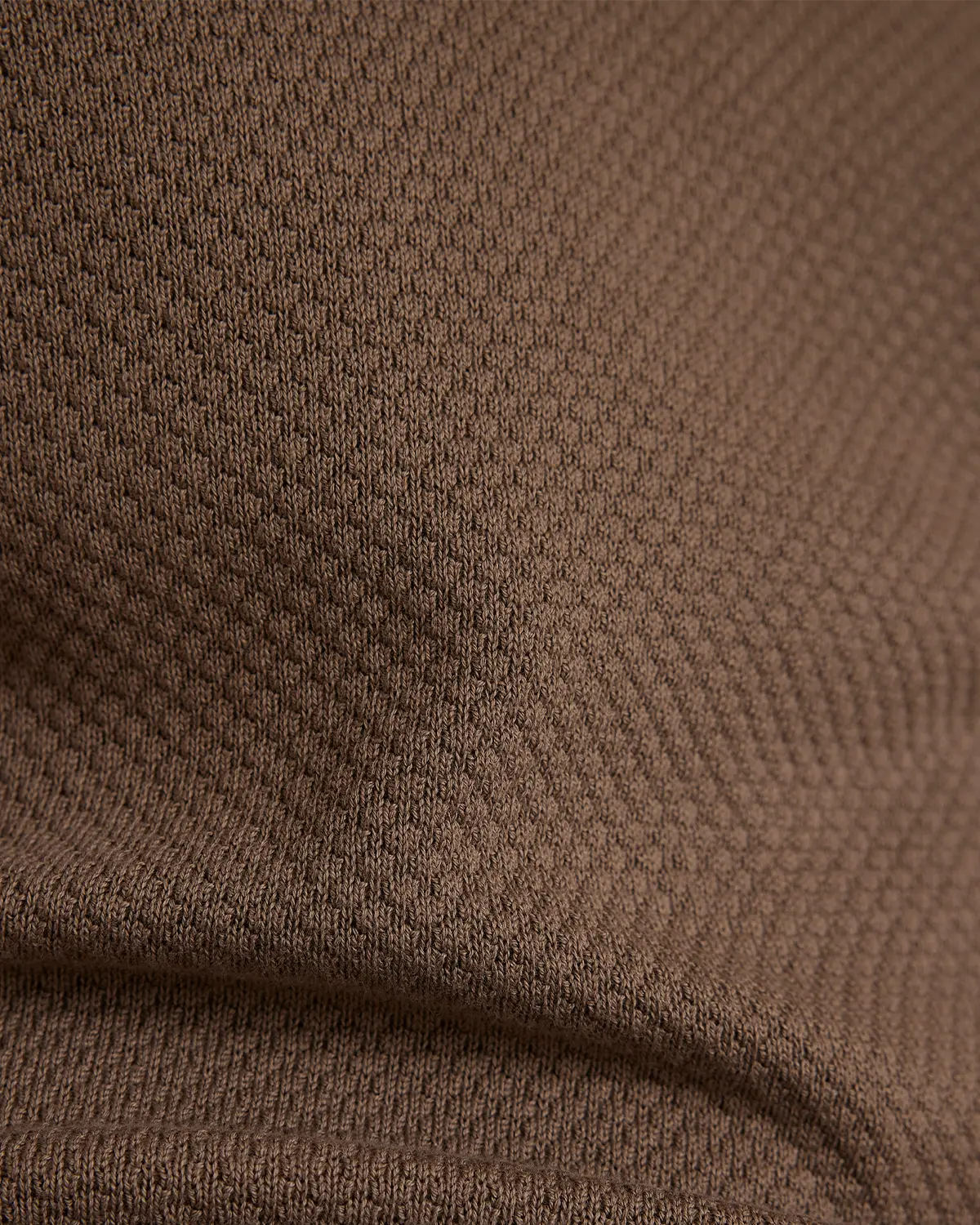 Signature Flat Knit Jacquard Johnny Polo - Light Olive & Ecru - Image 6