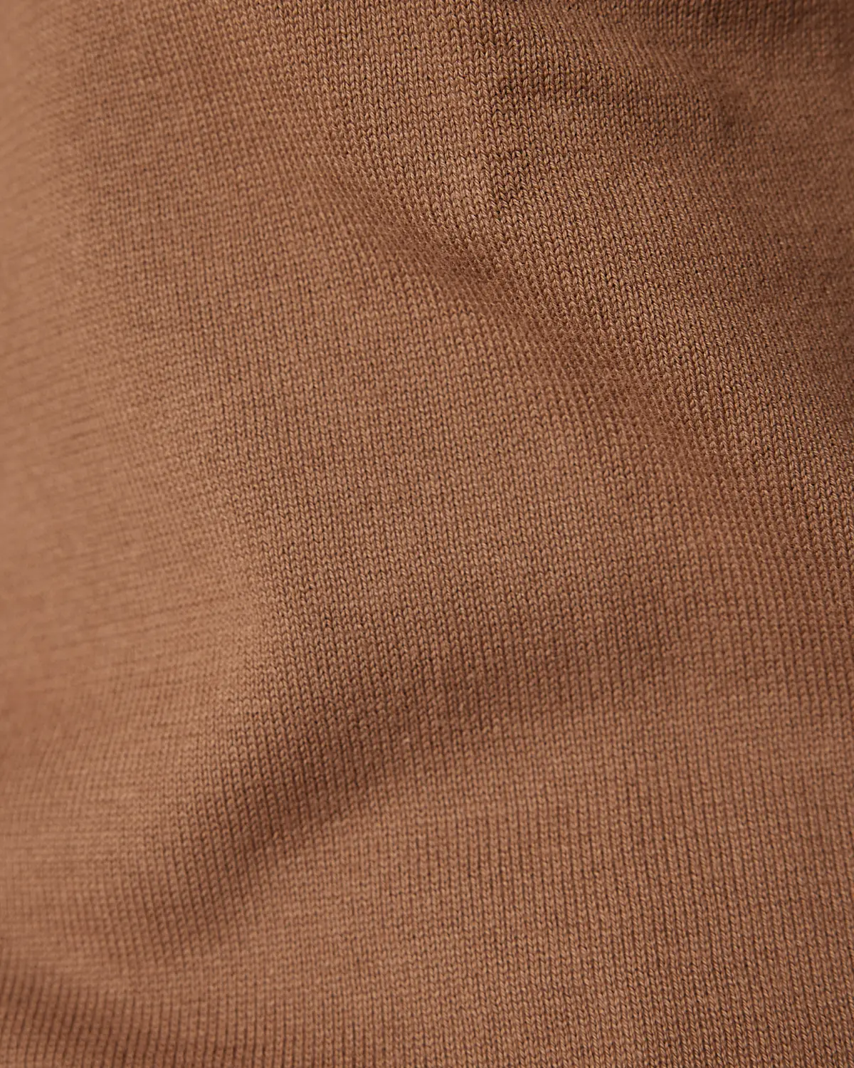Signature Flat Knit Long Sleeve  Polo - Dark Sand - Image 5