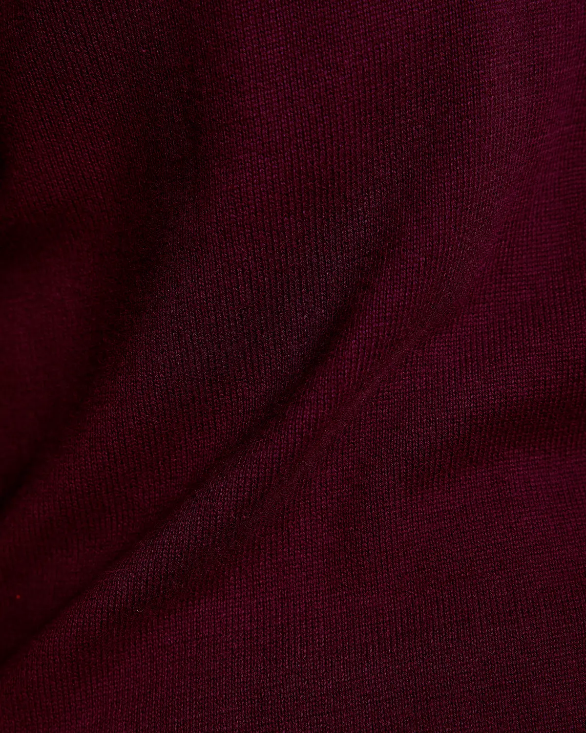 Signature Flat Knit Long Sleeve  Polo - Maroon - Image 5