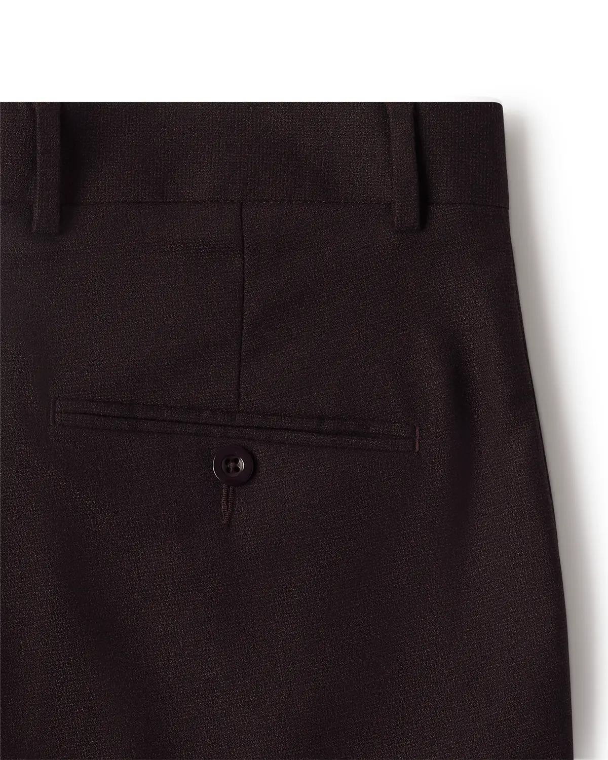 Silerra Grindled Solid Dress Pants - Brown - Image 4