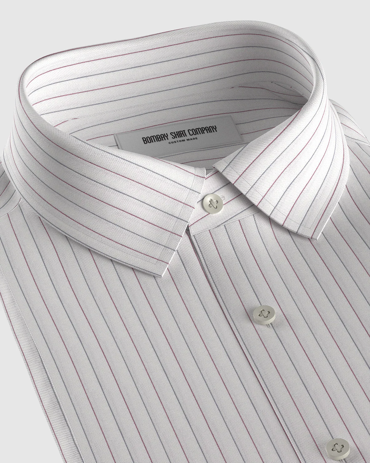 Silverstone Dobby Striped Shirt - Red & Grey