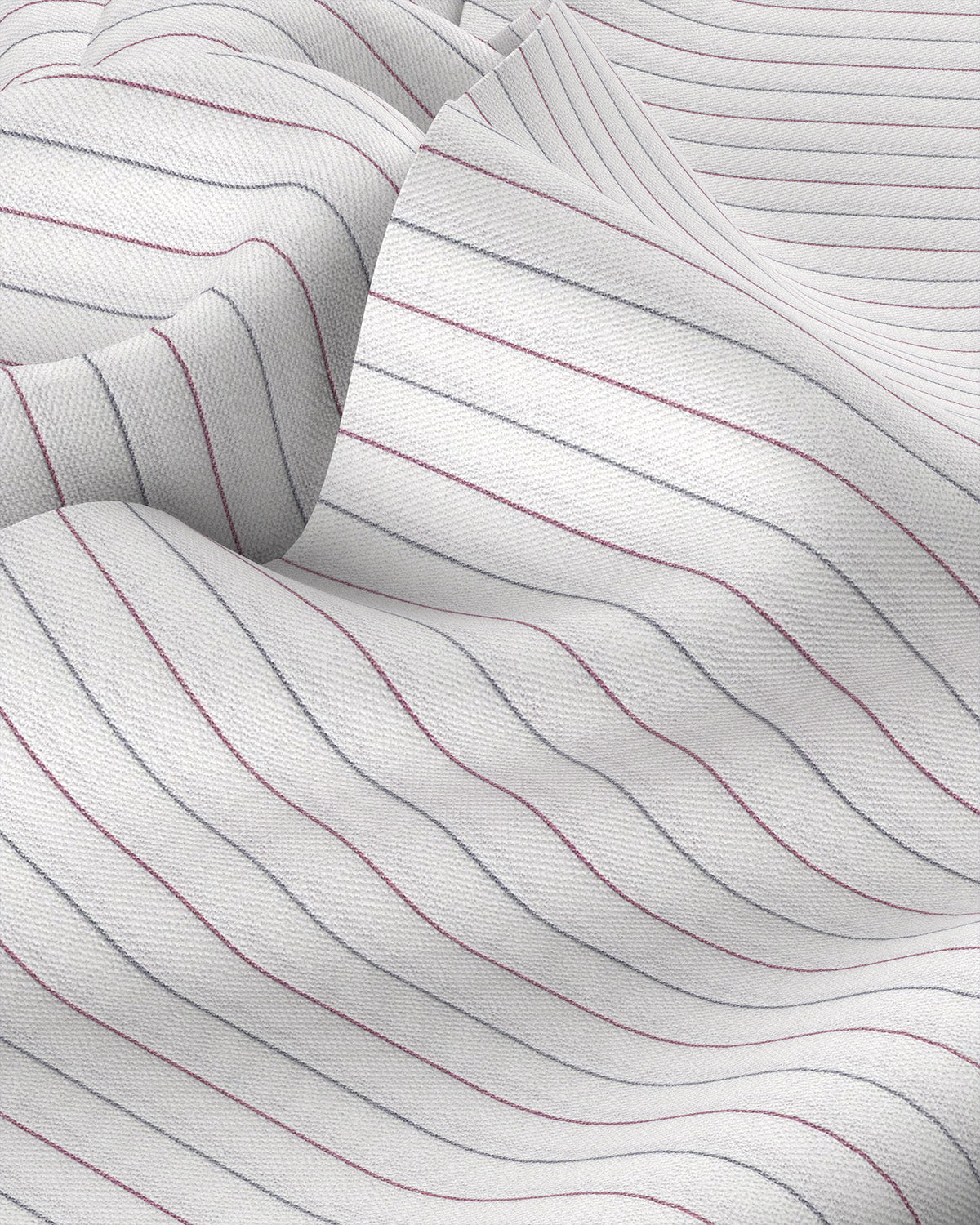 Silverstone Dobby Striped Shirt - Red & Grey - Image 3