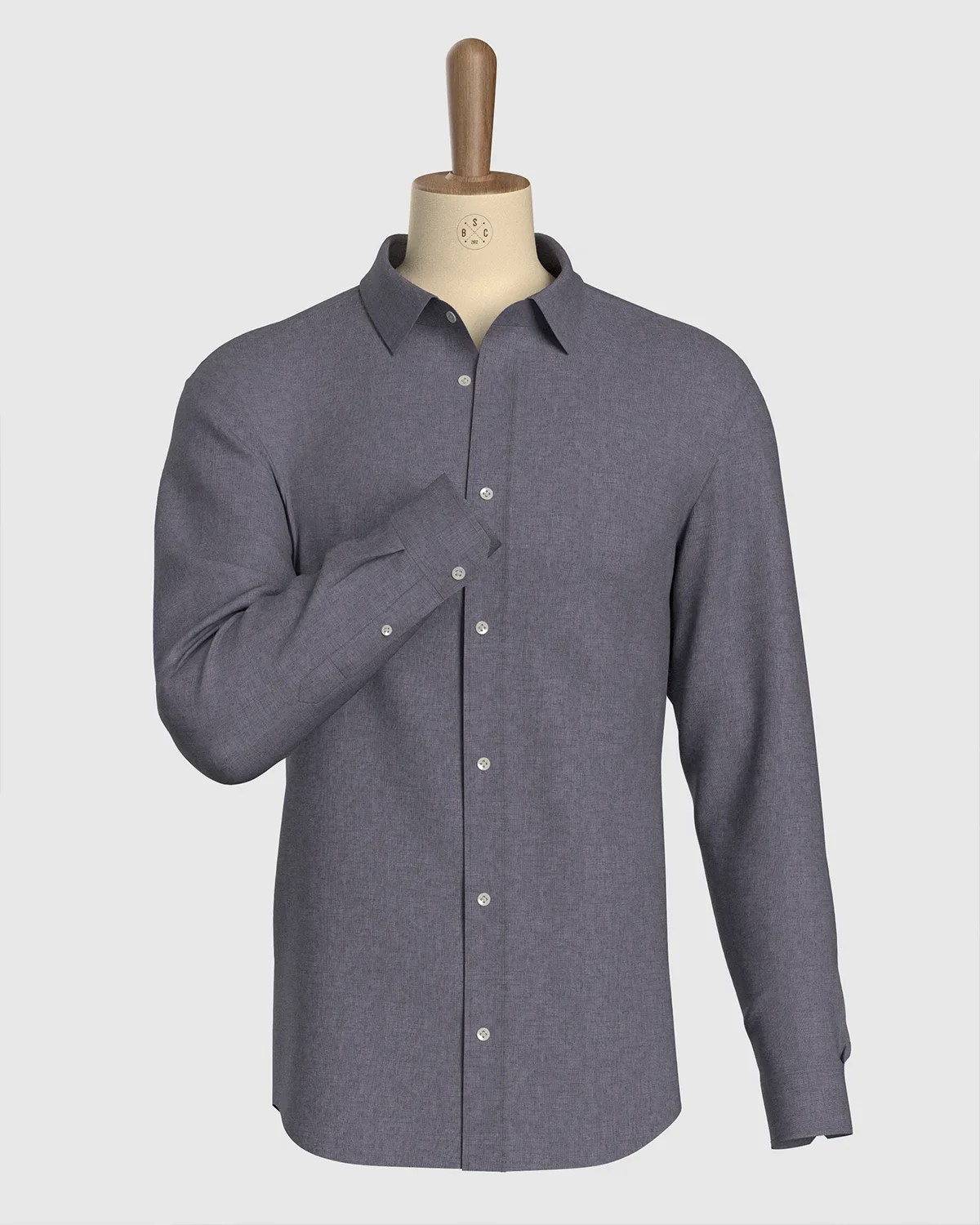 Soft Washed Linen Shirt - Grey - Image 2