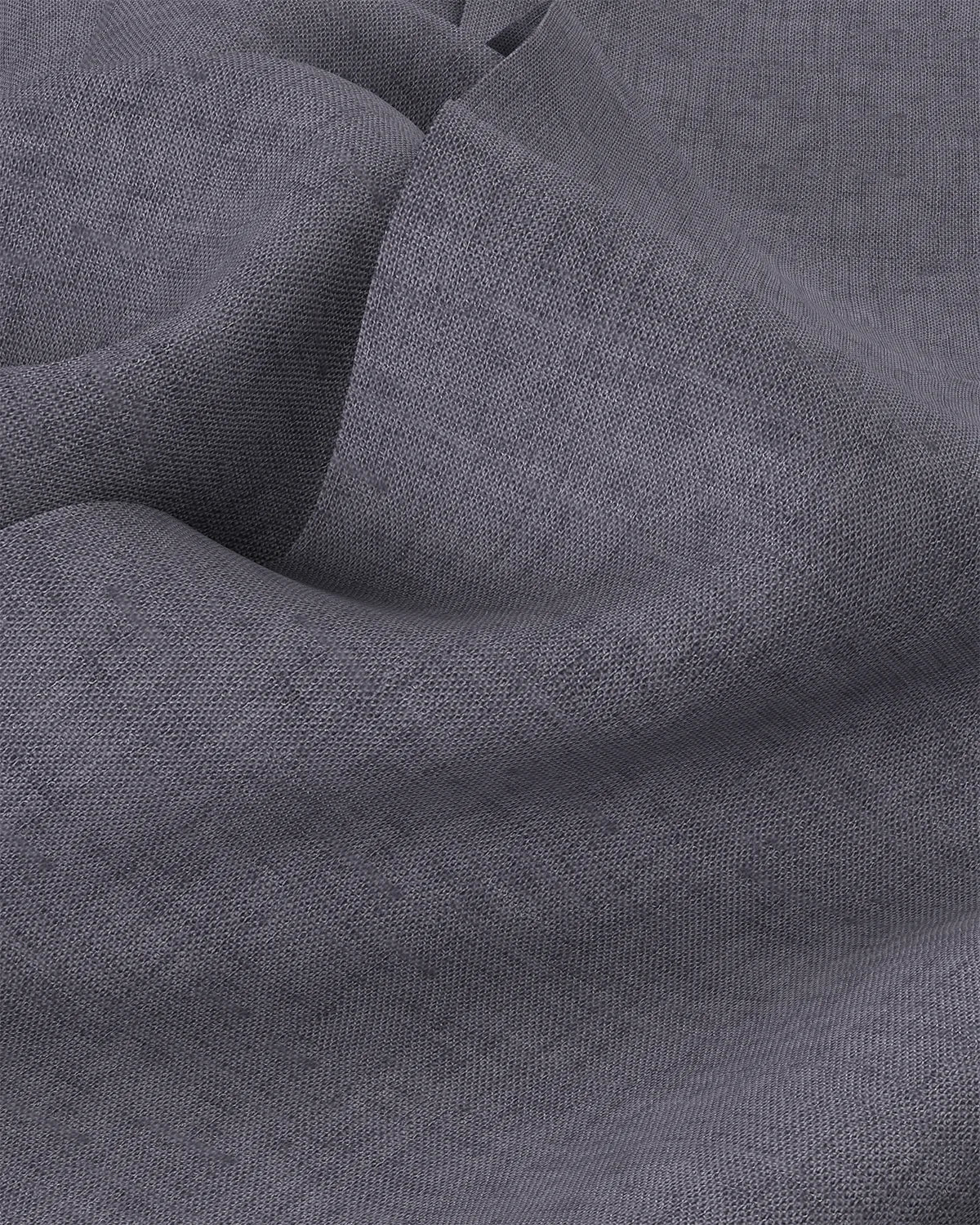 Soft Washed Linen Shirt - Grey - Image 3