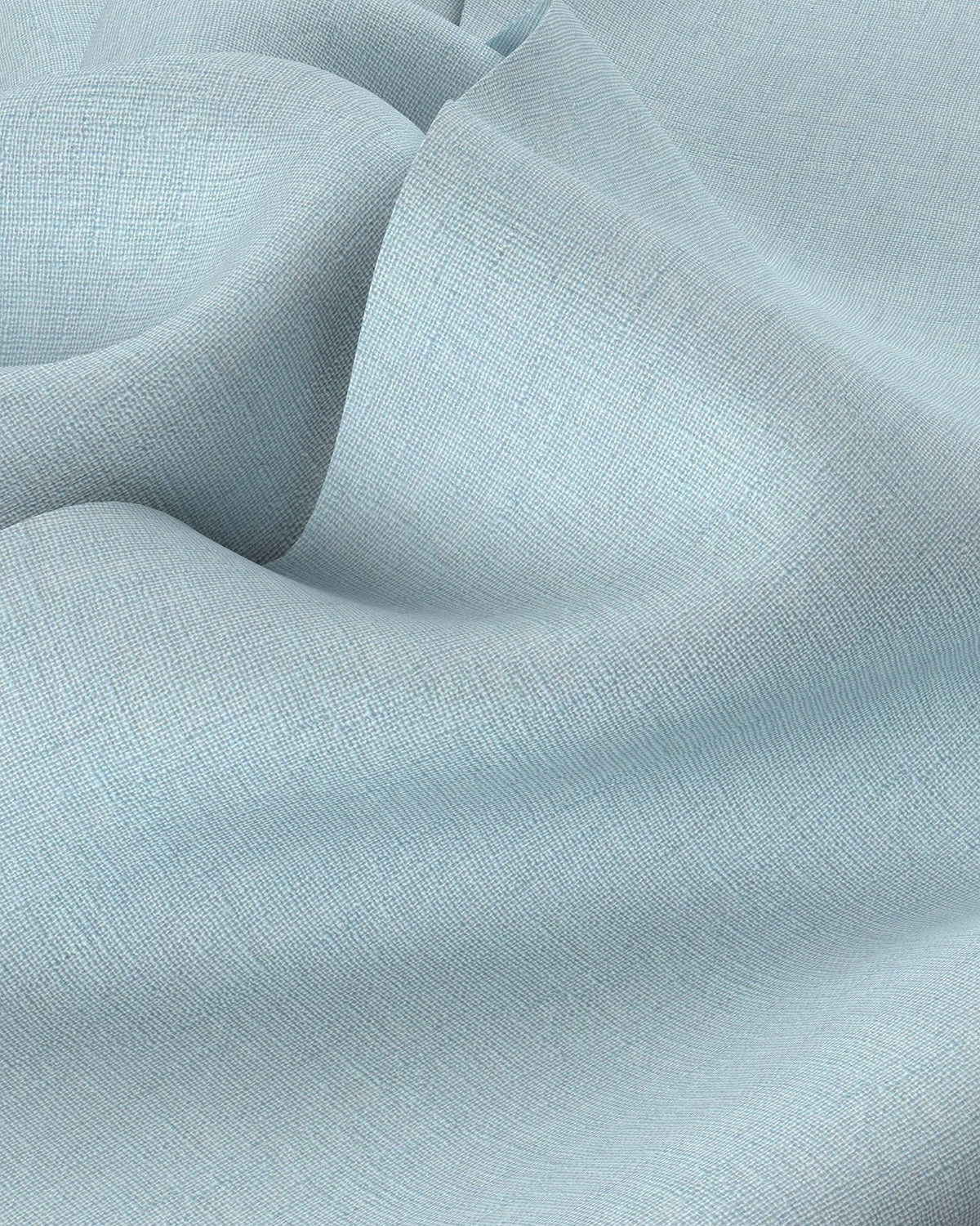 Soft Washed Linen Shirt - Light Blue - Image 3