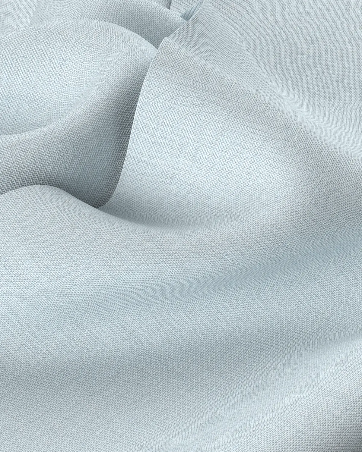 Soft Washed Linen Shirt - Light Blue - Image 3