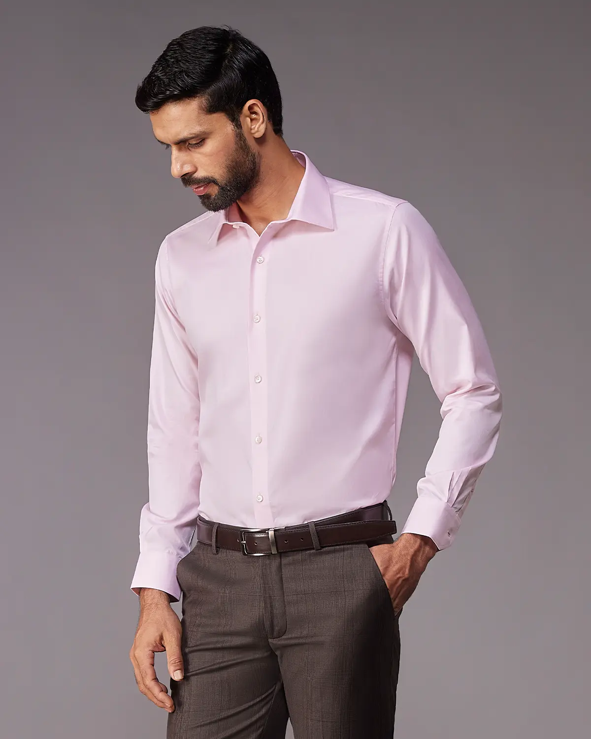 Soktas Pink Twill Shirt - Image 2