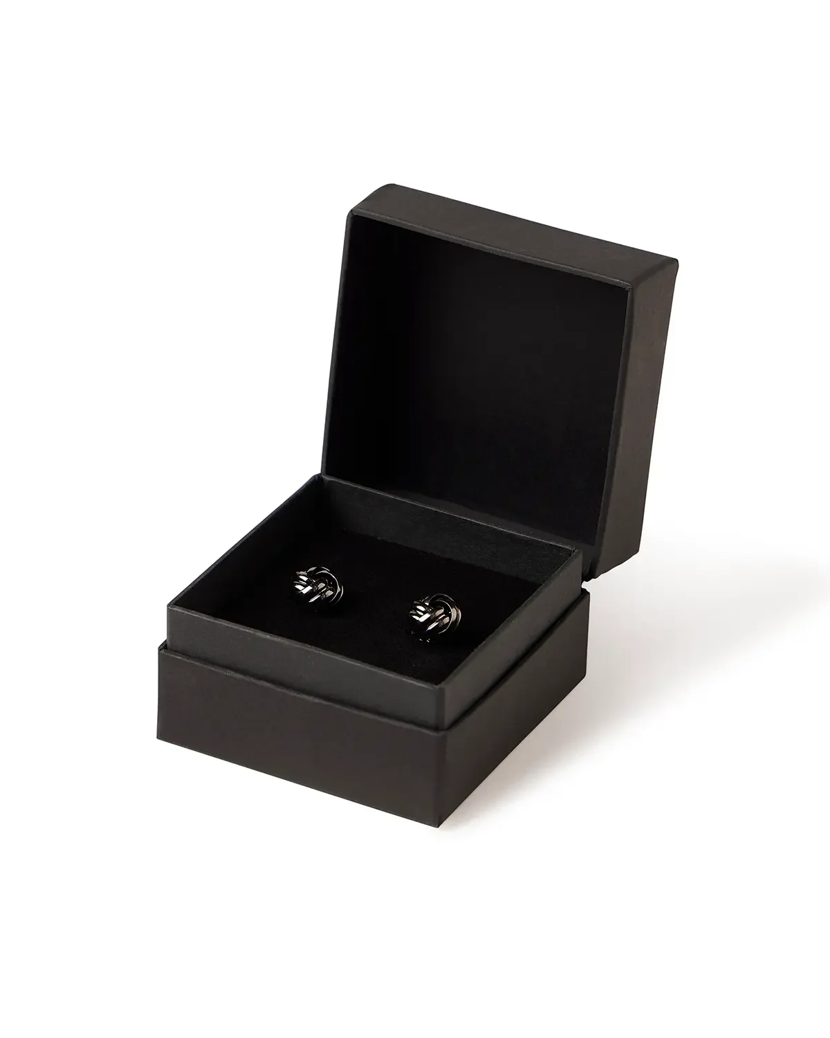Sterling Metal Cufflinks - Gun Metal - Image 4
