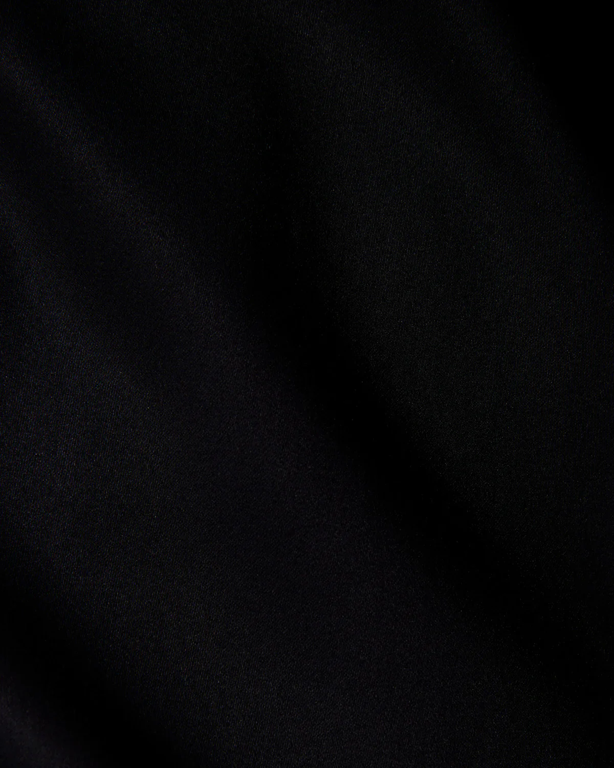 Stretch Cotton  Satin Shirt - Black