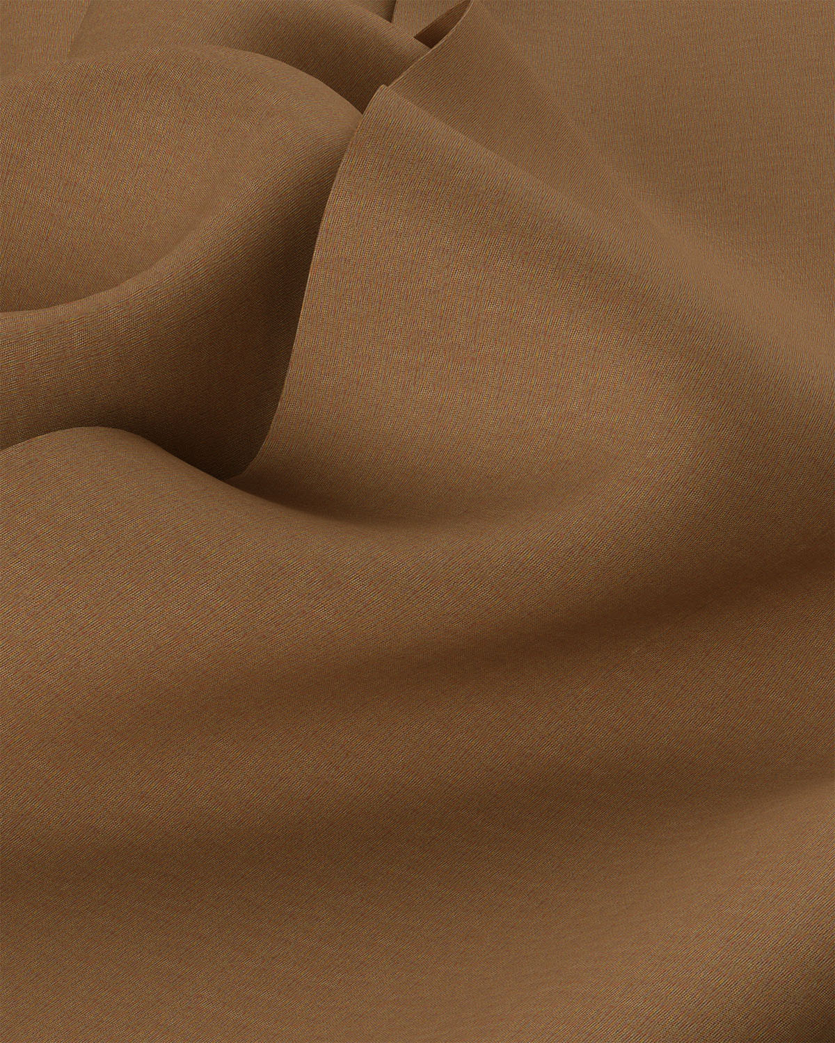 Stretch Cotton Shirt - Khaki - Image 3