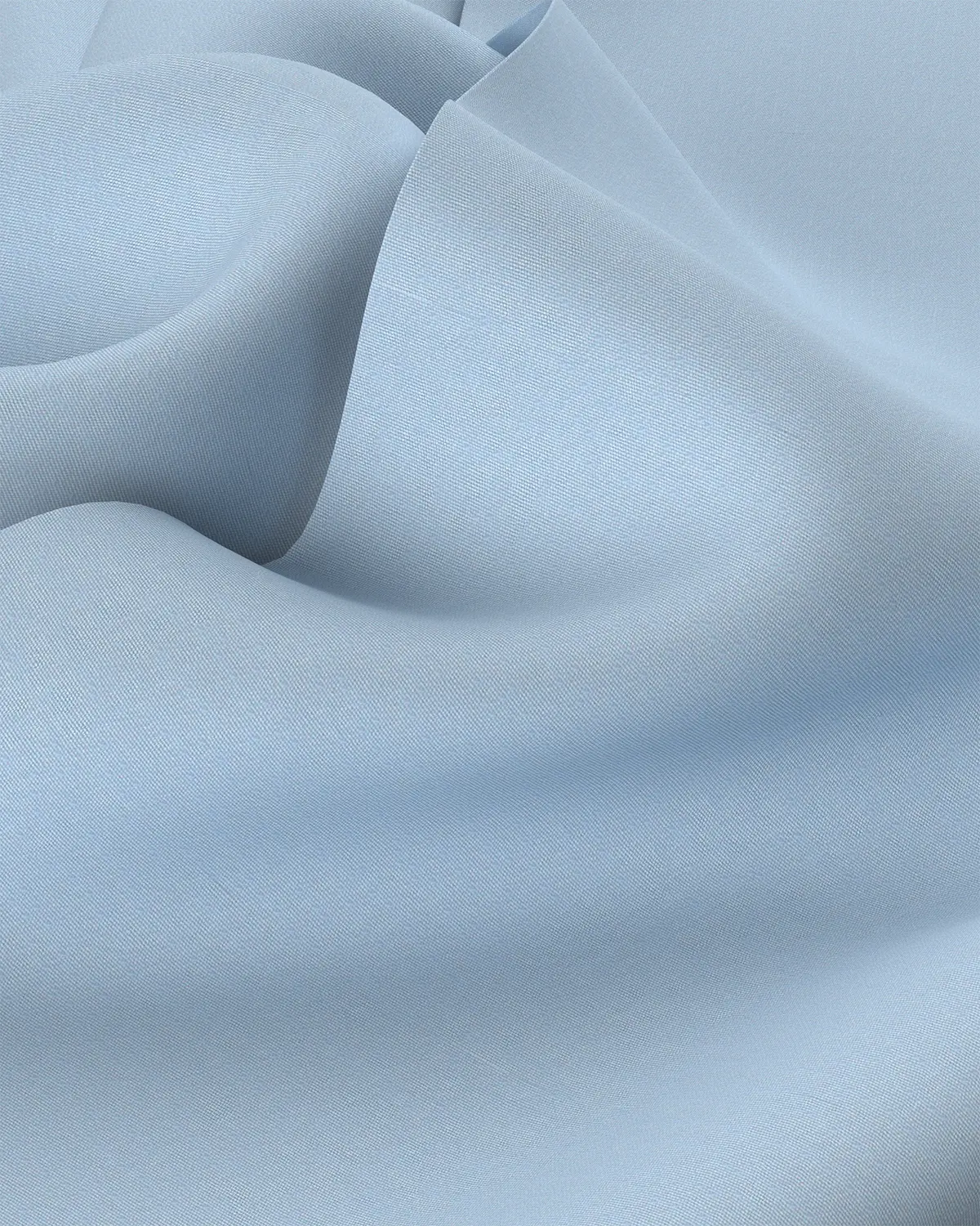 Stretch Cotton Shirt - Light Blue