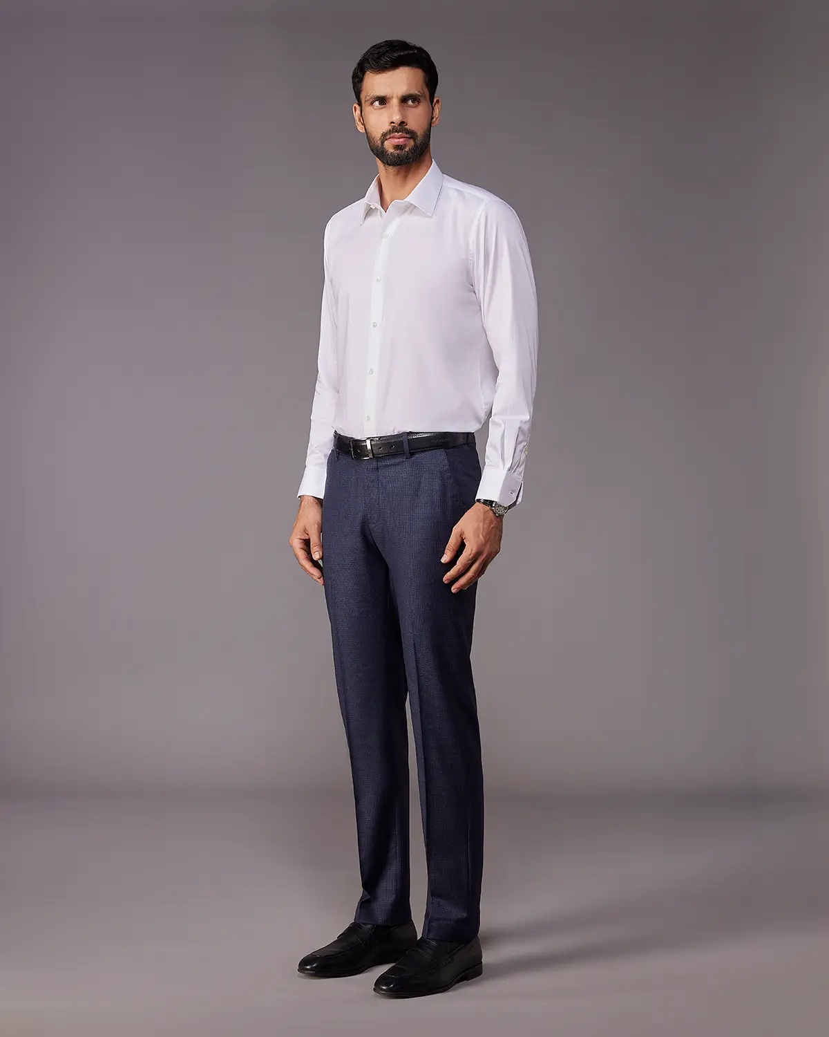 Sylven Houndstooth Dress Pants - Navy - Image 3