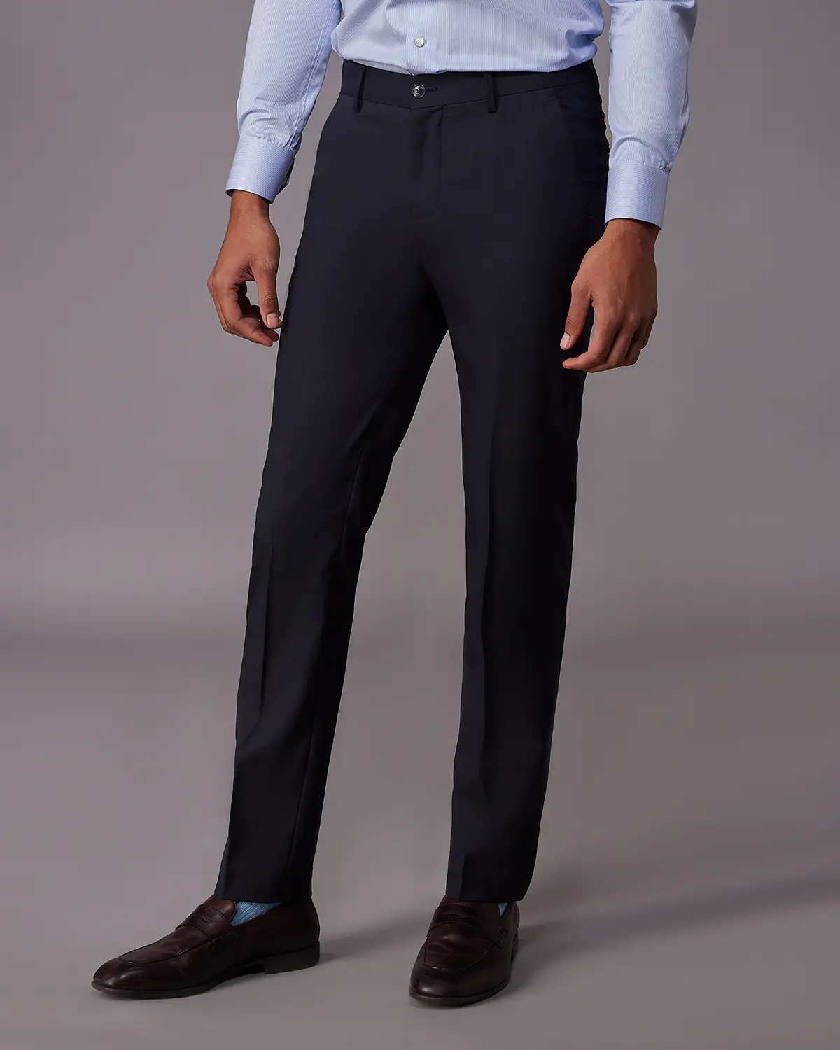 The Astor Structured Dress Pants - Navy