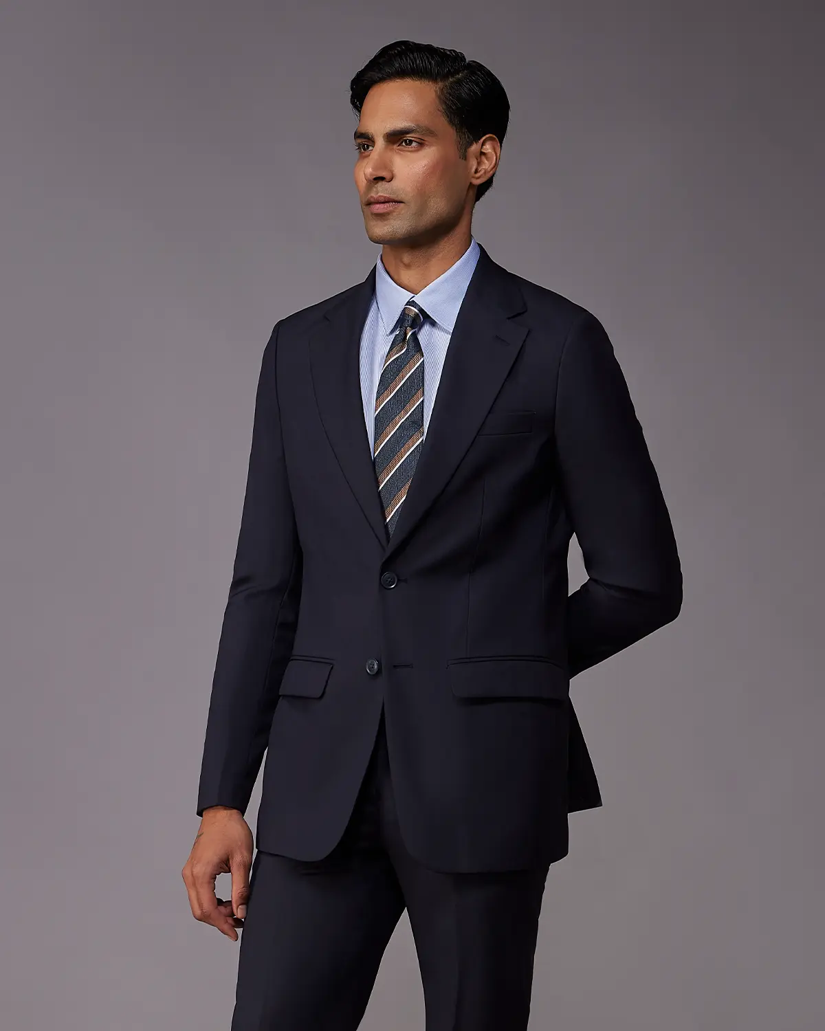The Astor Structured Suit Blazer - Navy